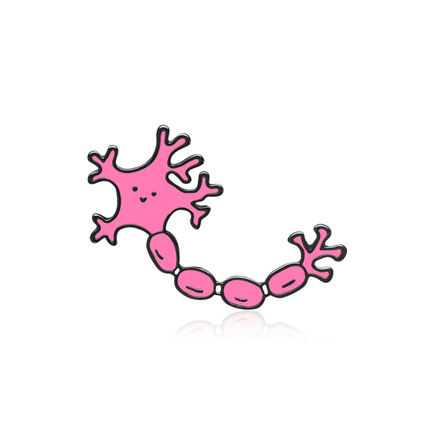 Dr's gift Cute Neuron Cell Enamel Brooch Animated Nucleus Pin Backpack Lapel Badge Accessories Jewelry for Doctors Brain Researchers Med Students