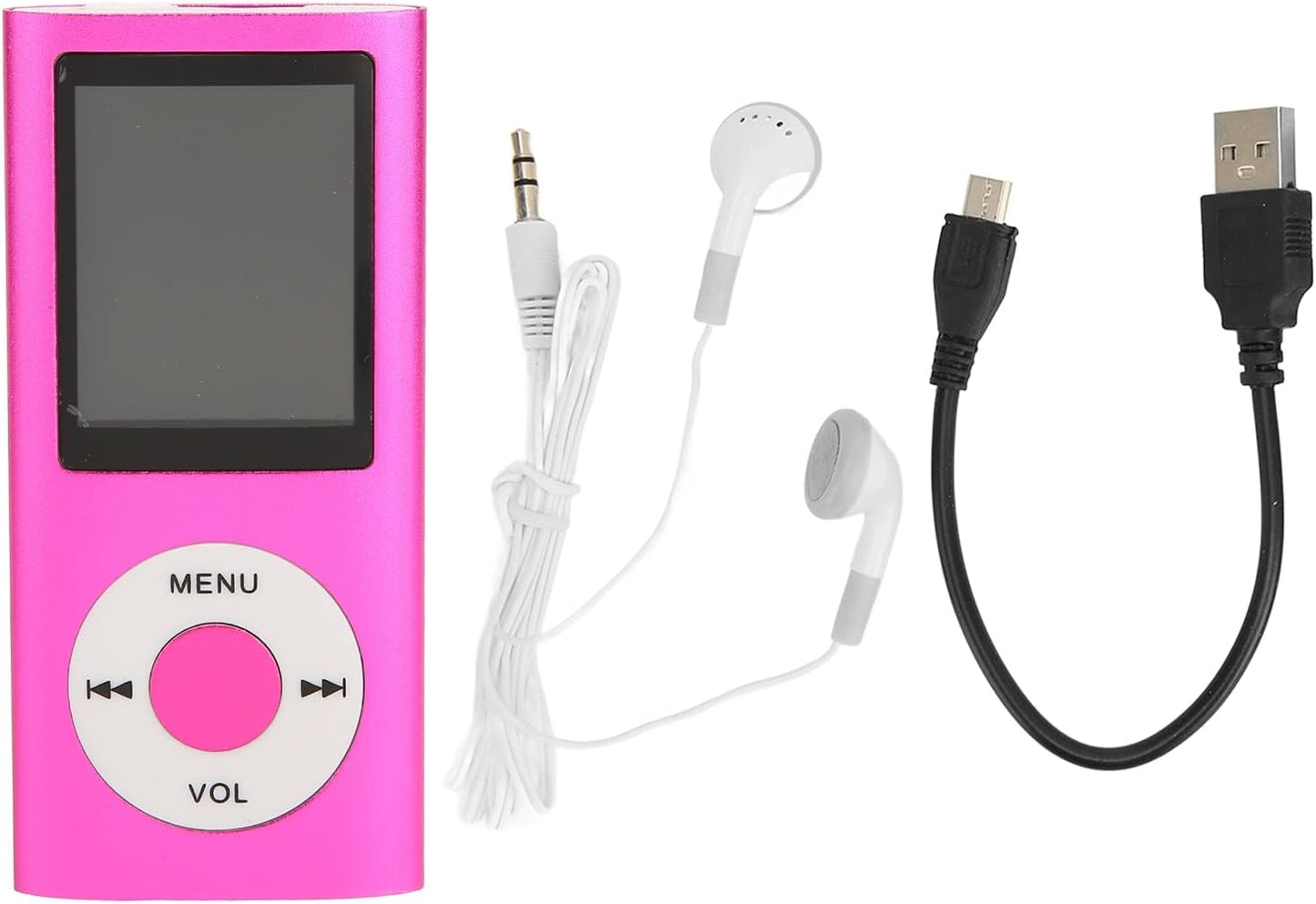 LICAEVEY 1.8" MP3 64GB, Ultra Thin Bluetooth Player with LCD Screen, Expandable Memory to Portable Music Player