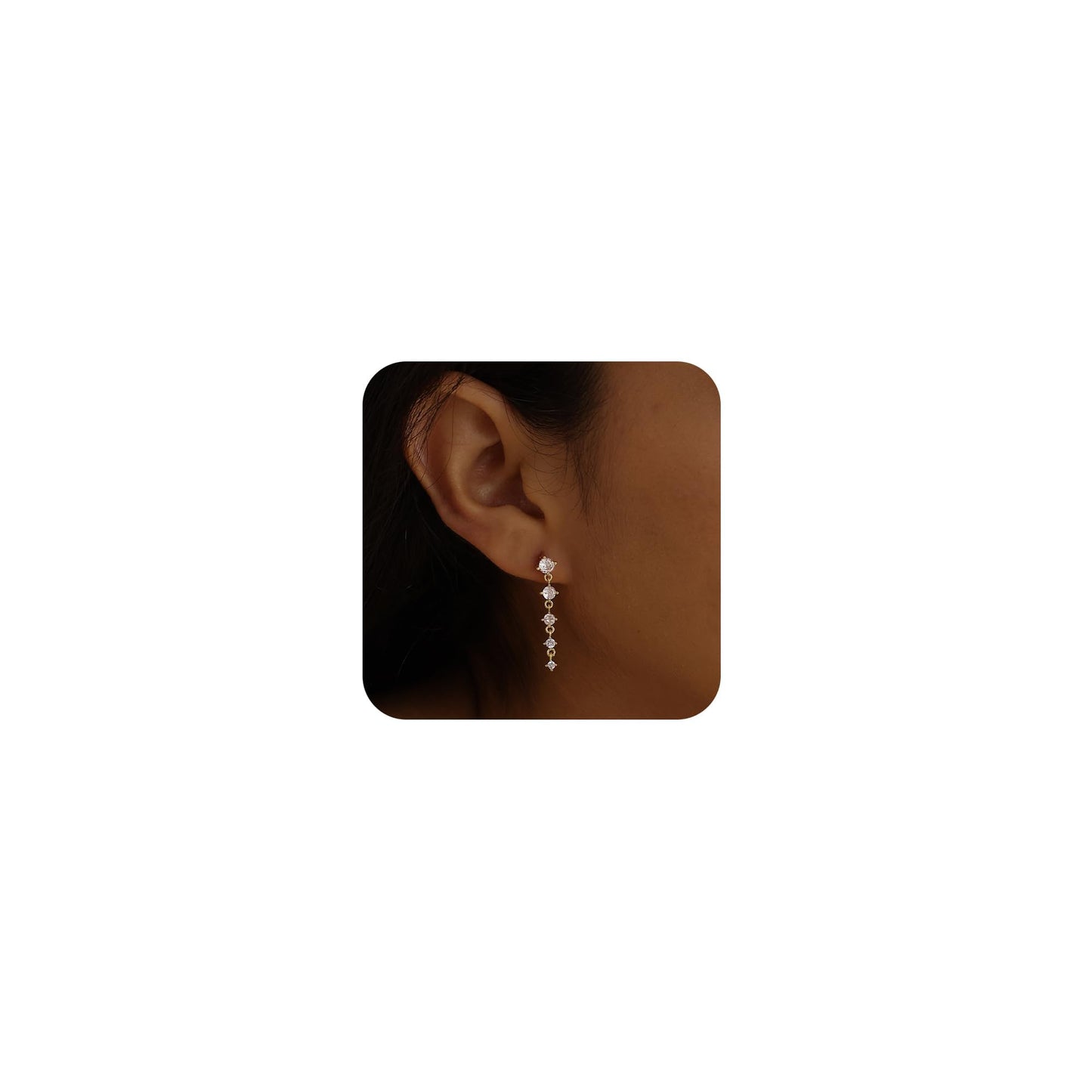 SELFROSE Gold Plated Earrings for Women,Hypoallergenic Prom Wedding Statement Earrings for Women Trendy Prom Jewelry