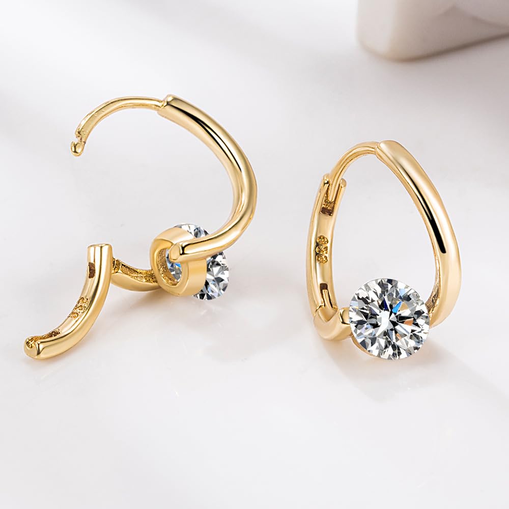 Halolux Lymphvity Germanium Earrings,Halolux Lymphatic Germanium Earrings for Women (Gold+Silver)