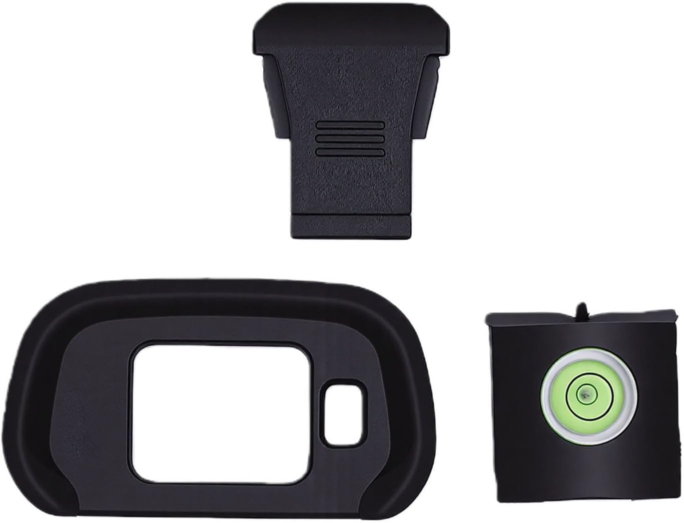 R7 Pomya Bubble Spirit Level & Silicone Eyecup Kit | Soft Viewfinder Cup Hot Shoe Cover for Camera