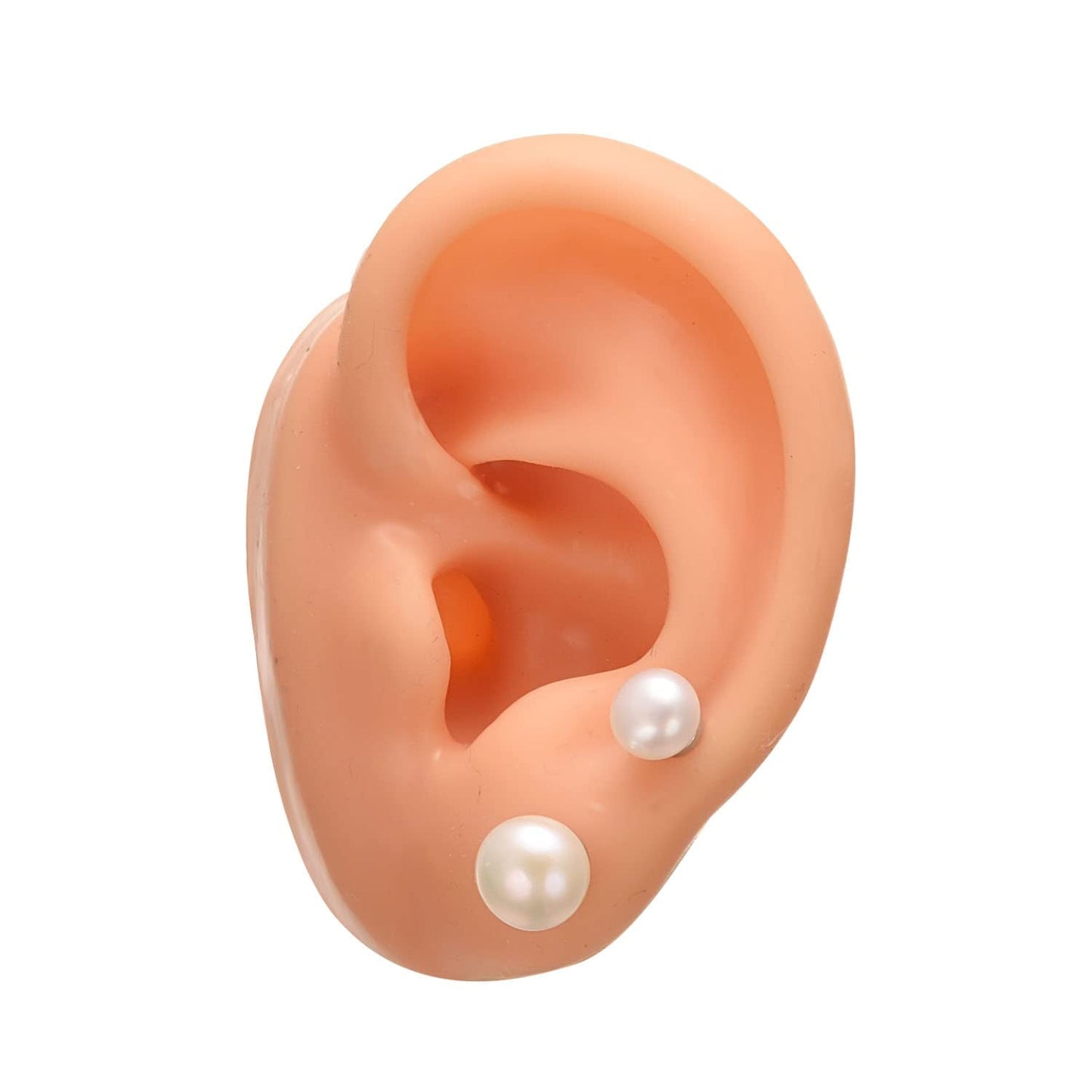 Airokiy Pearl Magnetic Earrings for Women Non Piercing 8mm Magnetic Clip on Earrings Wedding Bridal Jewellery