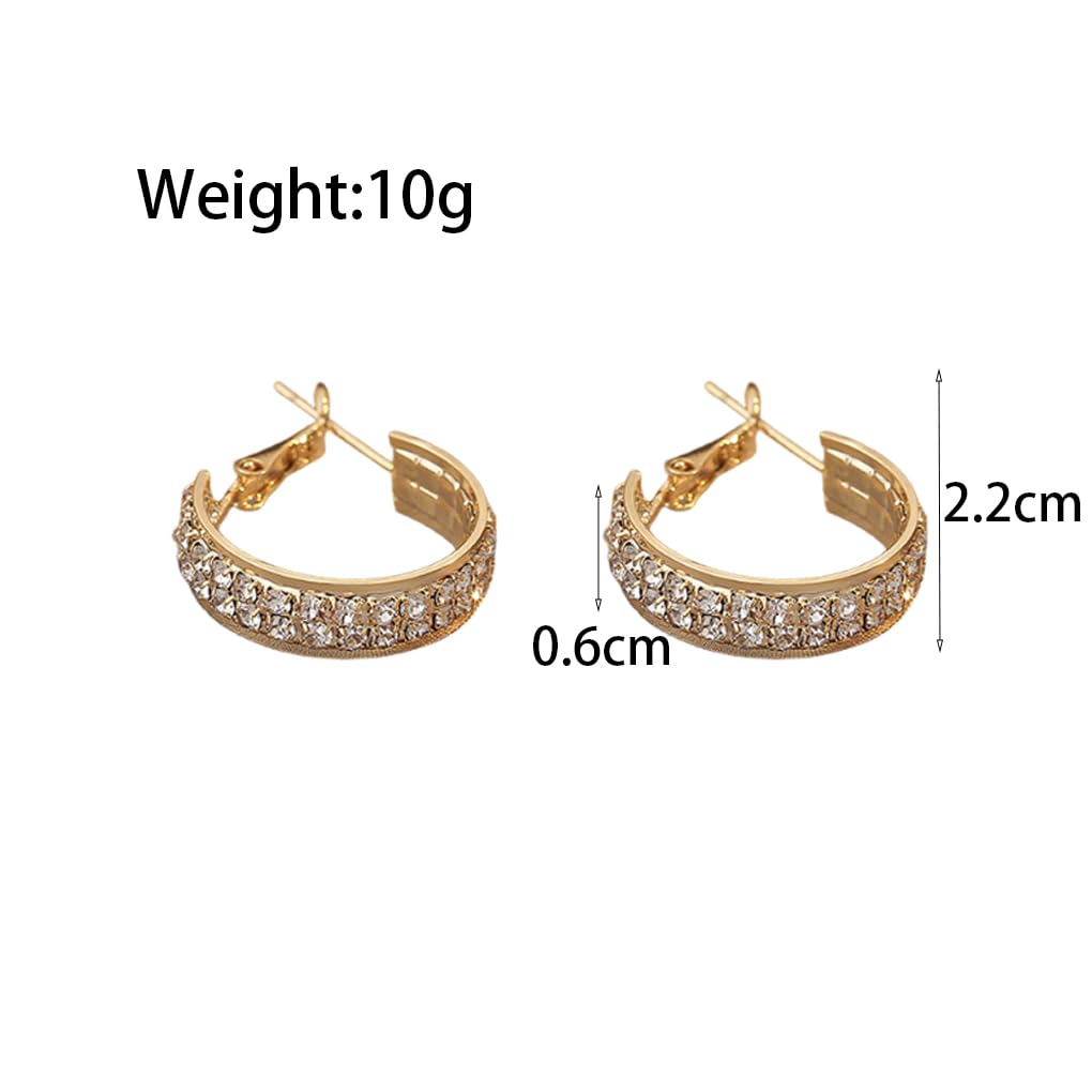 Lymphatic Activity Hoop Earrings, Lymphatic Drainage Slimming Hoop Earrings Lymphvity Germanium Earrings Cubic Zirconia Earrings Jewelry Gifts for Women (gold)