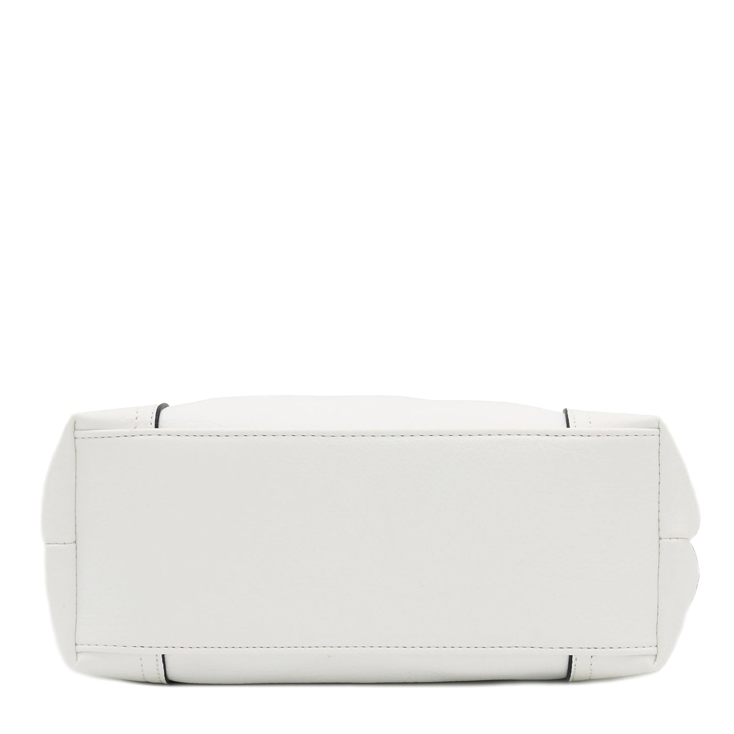 Hobo Shoulder Bag with Big Snap Hook Hardware (White)
