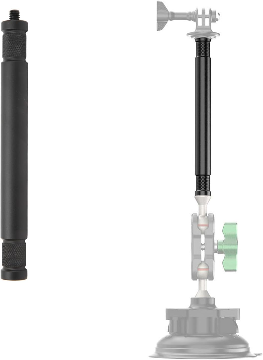 Diyeeni 0.25 inch Selfie Stick Long Pole, Extension Rod for Most Tripods, Cameras, Stabilizers, Lightweight Extension