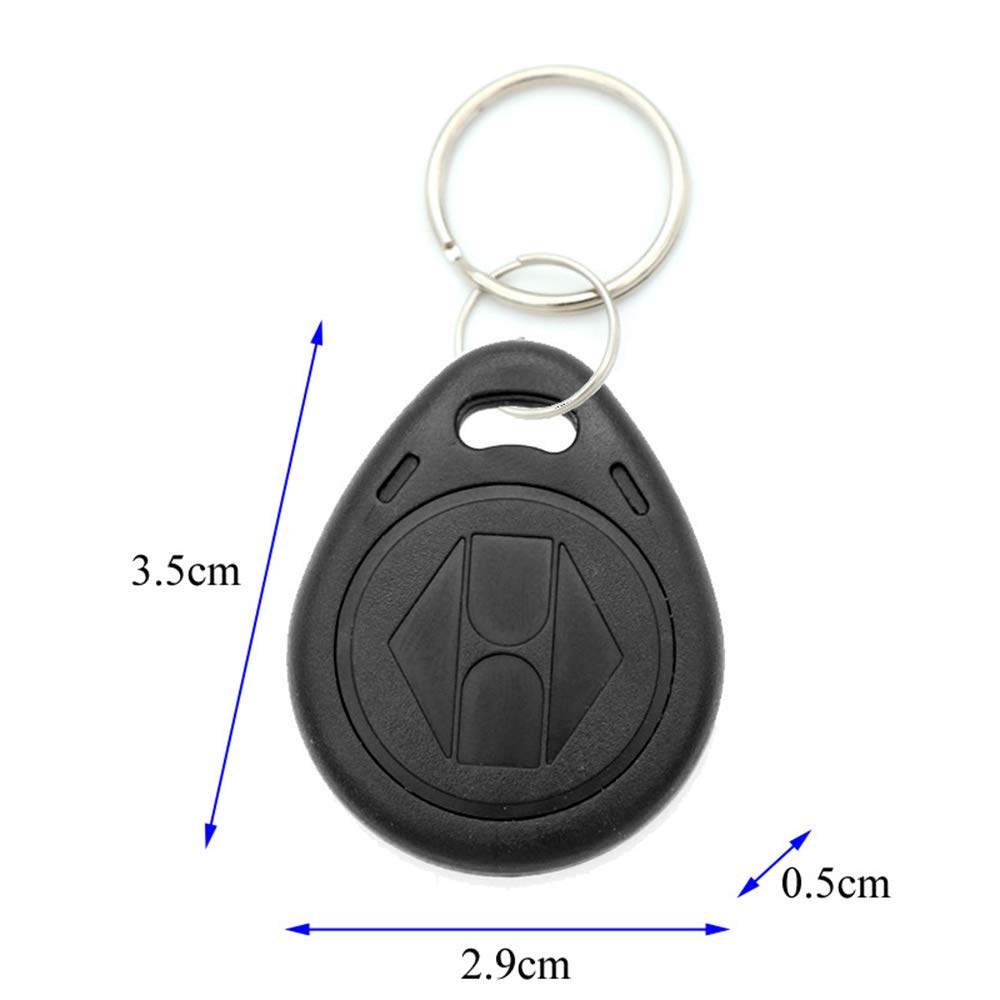 SagaSave 10pcs 125KHZ Plastic Rewritable Writable ID Cards Keyfobs RFID Copy Key Tags Handheld RFID Copier Writer