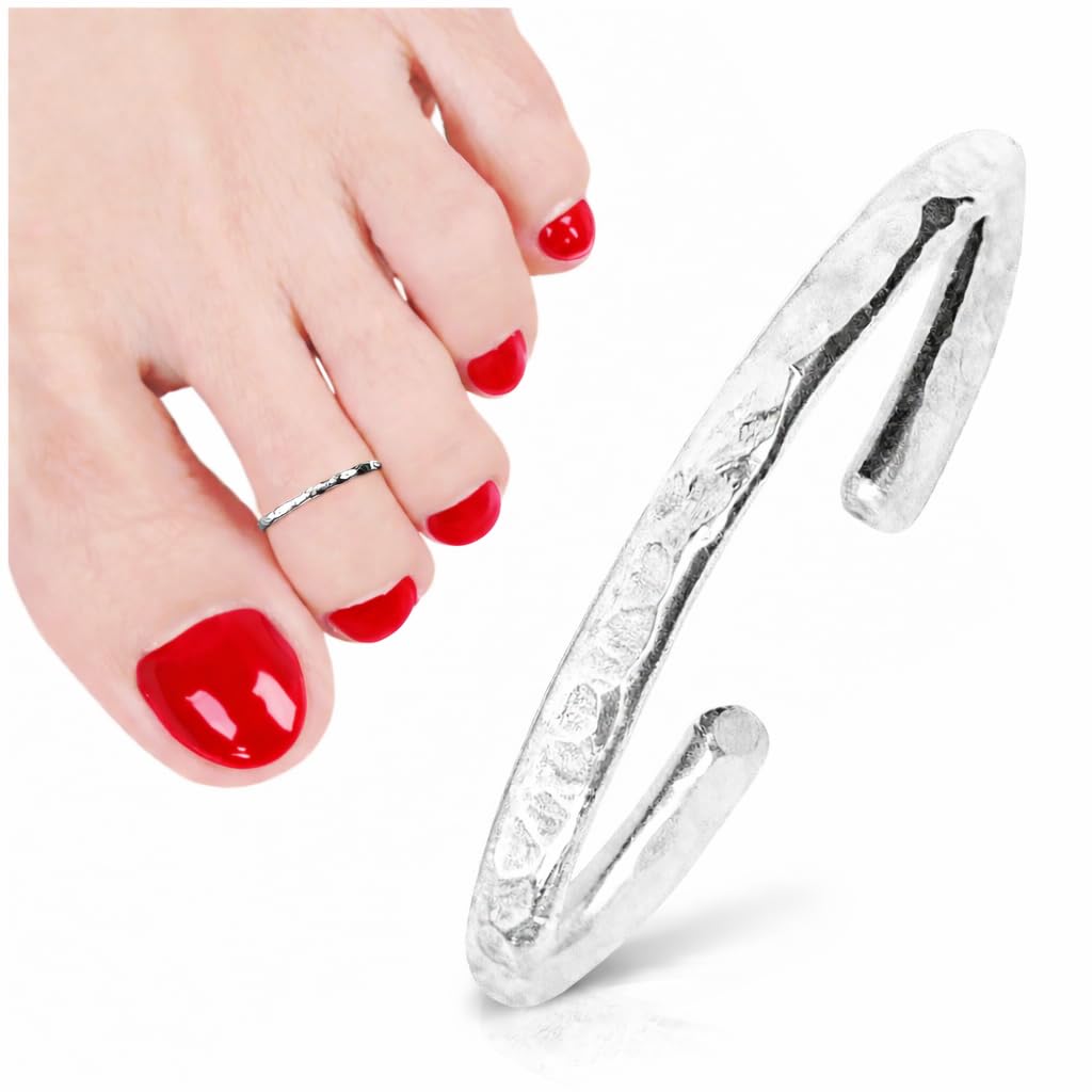 Ellie J Maui Open Toe Rings for Women - Handmade Adjustable Sterling Silver, Yellow Gold and Rose Gold Filled Rings
