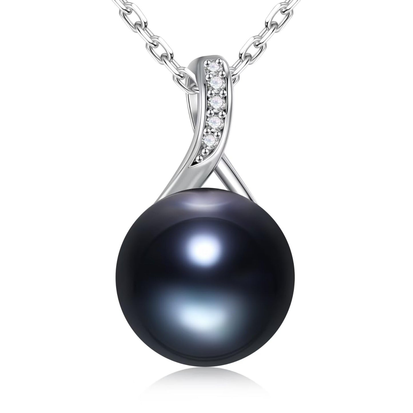 Iefil Wife Gifts - Anniversary Wife Gift, Anniversary Women Gifts | Black Pearl Necklace for Women, Pearl Jewelry