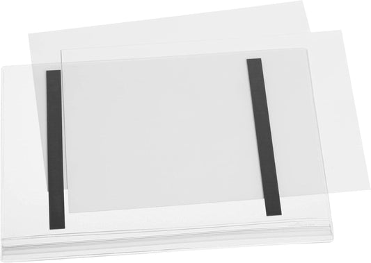 Durable Water-Resistant Letter Magnetic Sign Holder - Pack of 5 Transparent Document Holders - 8.3" x 11.7" Inches Document Display - IPX5 Tested and Perfect for Outdoor Information Displays