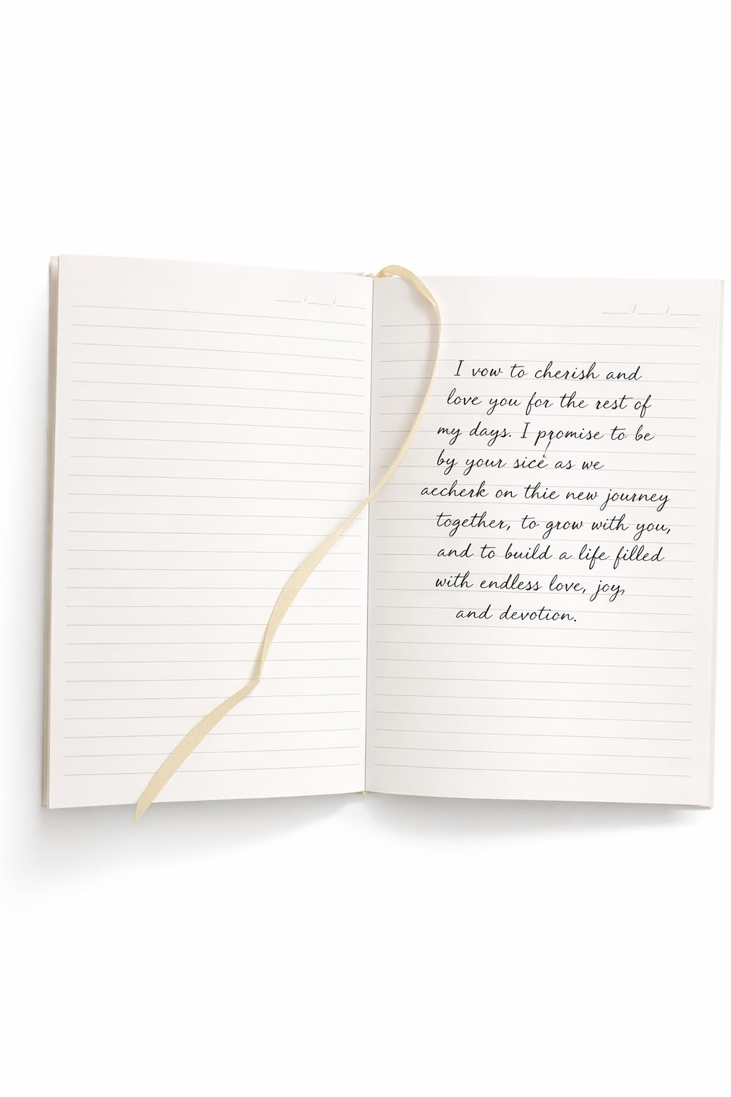 Wedding Officiant Book with Pen – A5 Wedding Ceremony Journal, Bride & Groom Signature Keepsake, 150 Lined Pages (75 Sheets), 140gsm Thick Paper, Linen Cover & Gift Box, Gold Foil Stamped