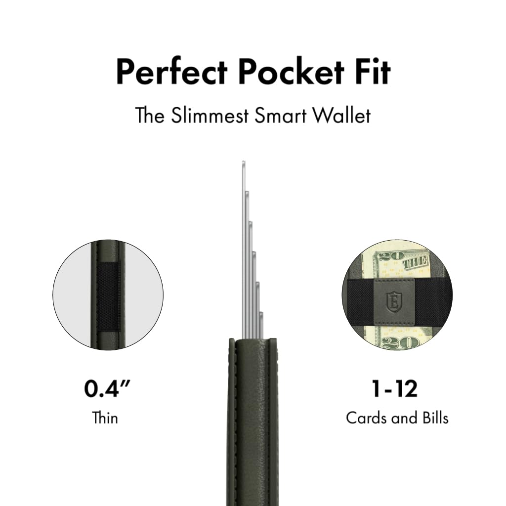 Ekster - Parliament Pop Up Minimalist Wallet for Men - Mens Wallets Leather - RFID Blocking Card Holder Wallet with Push Button and Card Ejection - Leather Wallet - Easy Access
