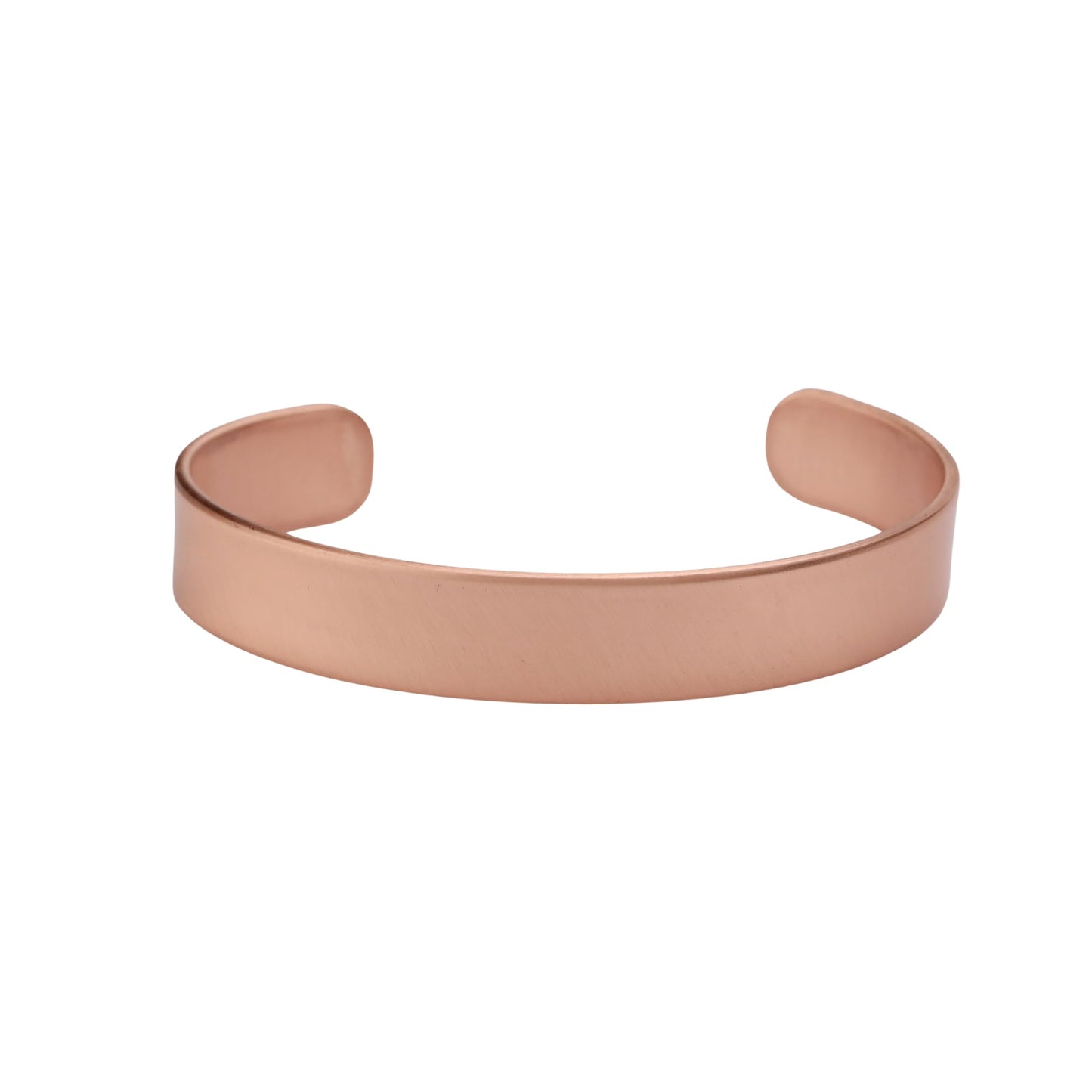Handmade Pure Copper Bracelet for Women and Men - Thickest Copper Bracelet for Pain Relief and Stress Relief - Adjustable Carved Copper Bracelets to Fit many Size Wrist -The most ideal thickness, with a thickness of 2 mm, easy to shape. (Plain) (Plain)