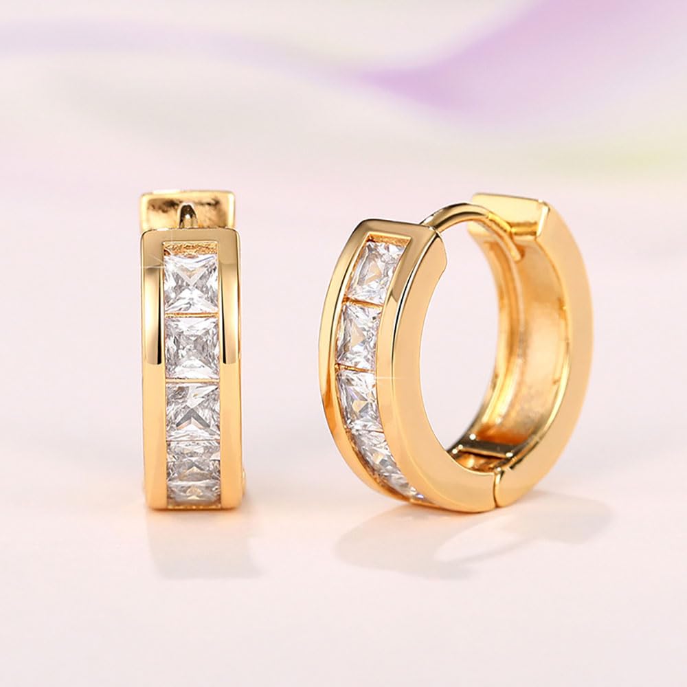 Histone Lymphatic Earring For Women, Lovefinity™ Honorable Joy Halolux Lymphvity Magnetotherapy Germanium Earrings Hoop Jewelry Gifts (Gold)