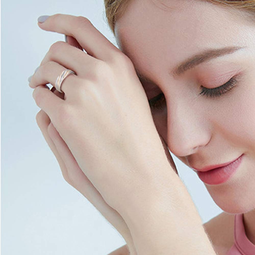 EnerMagiX Copper Rings for Women, 99.9% Set Solid Copper Adjustable Magnetic Ring, Fashion Jewelry Present (0169 0948)