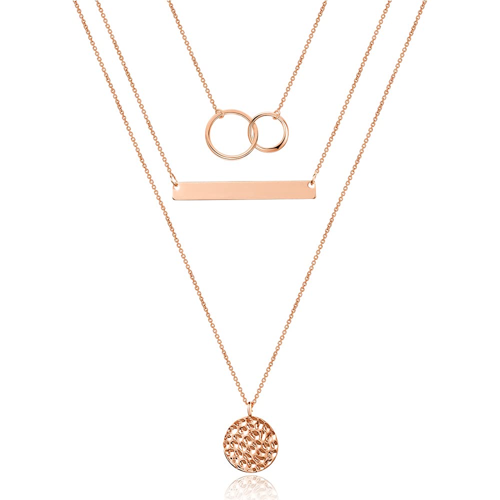 Turandoss Necklaces for Women - Circle Necklace Delicate Choker Pendant Necklace Necklace for Women Simple Jewelry Necklace Choker