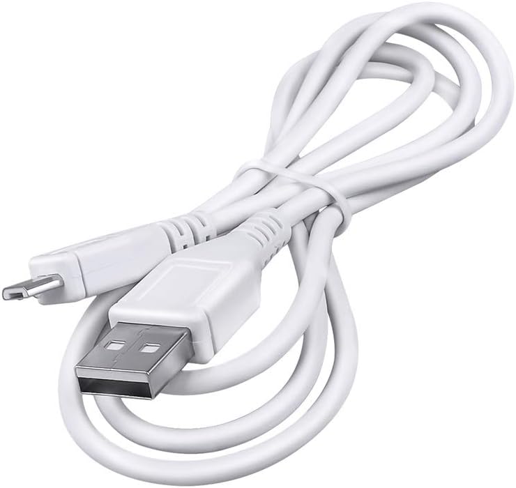 K-MAINS 5ft S-100 White Micro USB Power Charging Cord Cable Lead for Sound Oasis White Noise Machine & Speaker