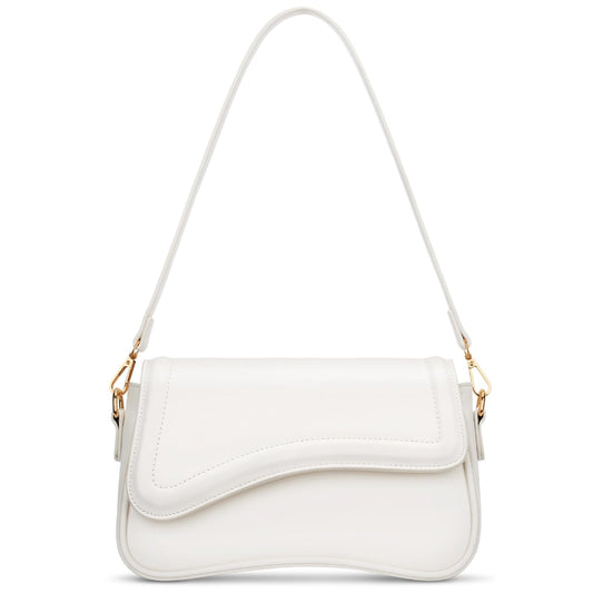 KKXIU Shoulder Bag for Women Small Clutch Purses Cute Hobo Handbag Trendy Underarm Bag-Beige
