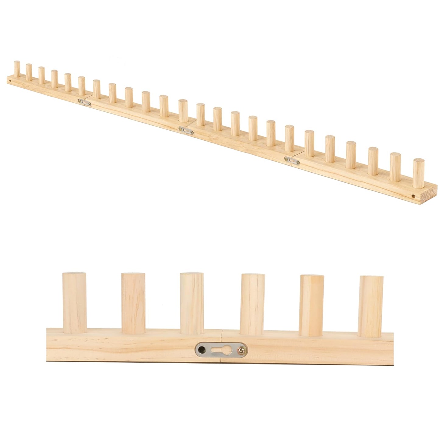 Craftspire 48" Large Chunky Knitting Loom Kit for Beginners - Adjustable Wood Frame for No-Needle DIY Blankets, Scarves & Throws | Relaxing Craft Gift for Stress Relief & Home Decor