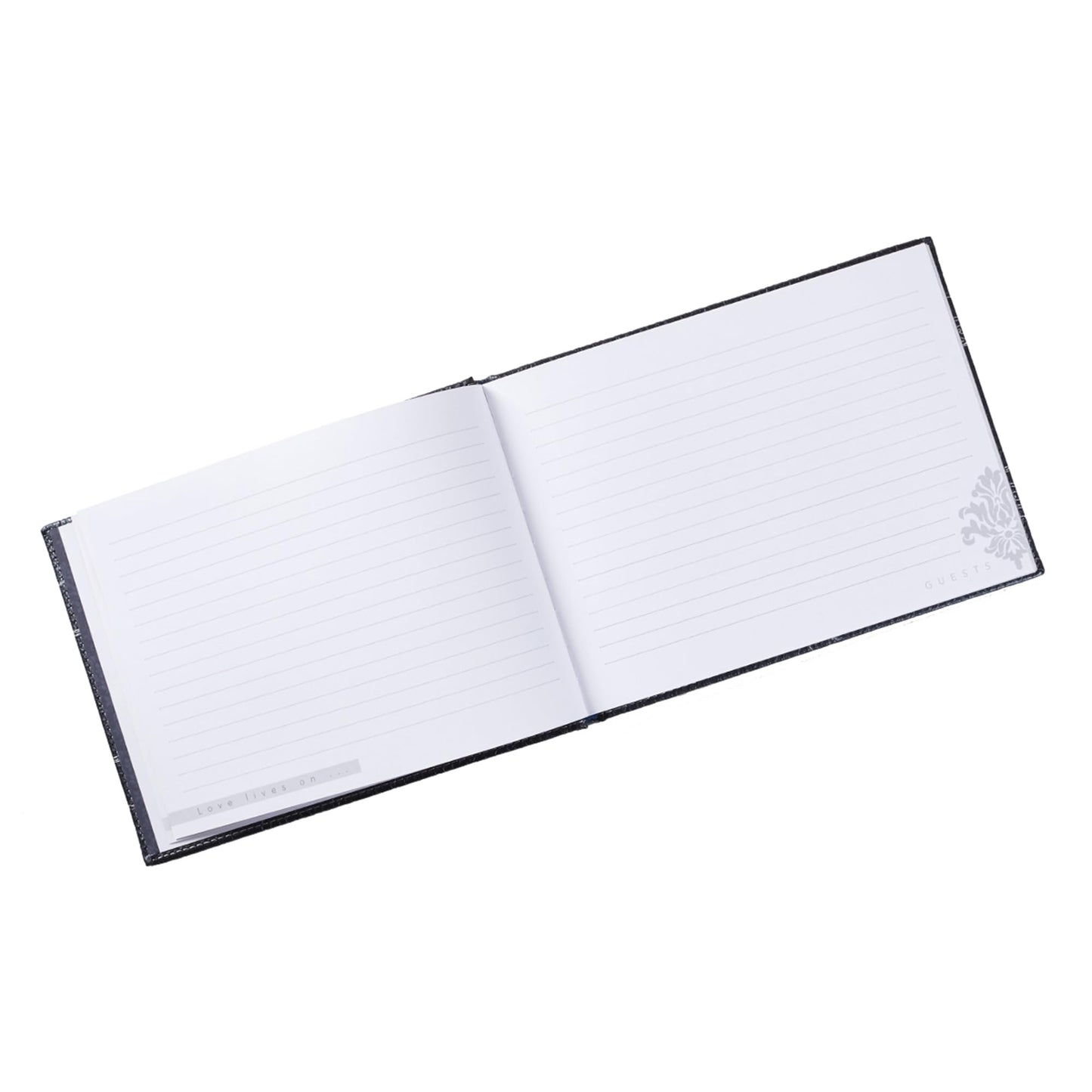Christian Art Gifts in Loving Memory Guest Book - Grey Padded Faux Leather w/Debossed Cover Design - Condolence Book, Funeral Guest Book, Memorial Sign-in Book for Funerals & Memorial Services