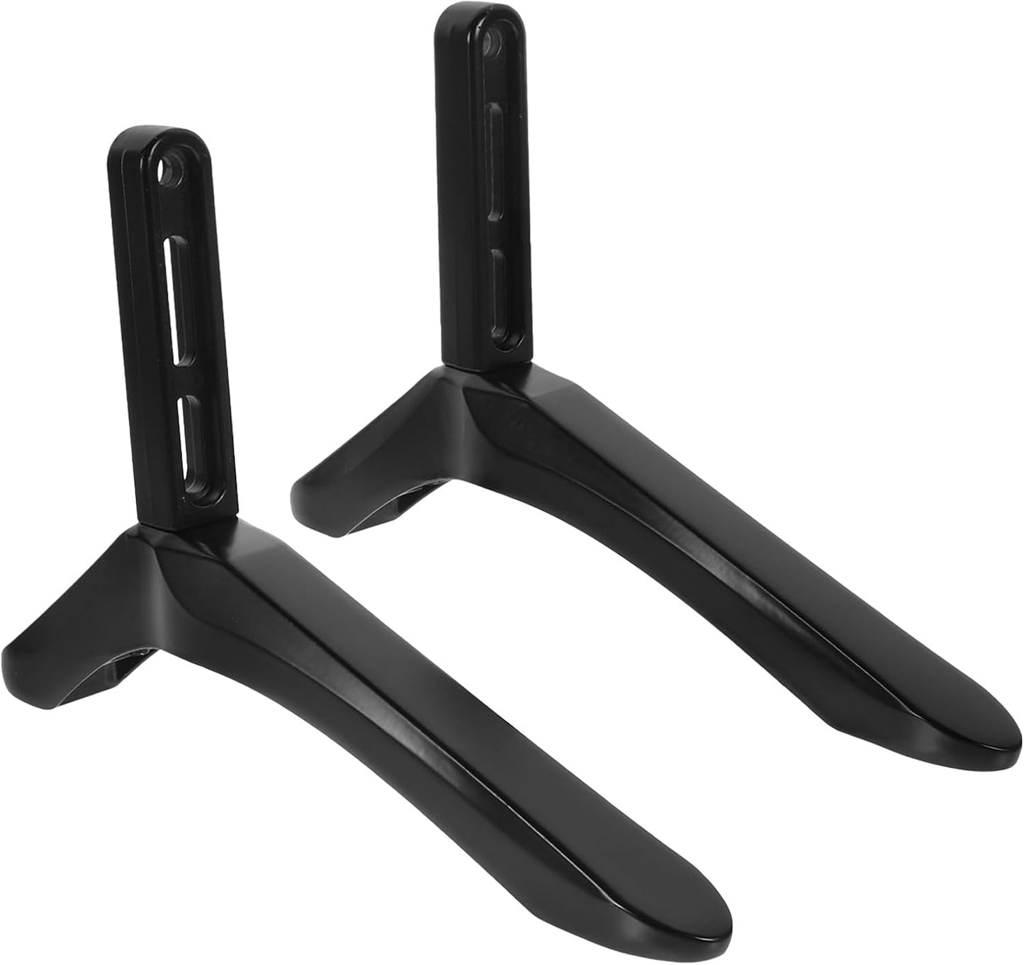 UKCOCO Tv Table Support and Replacement Base Stand with Screws Black Tv Holder Bracket for Flat Screen Televisions
