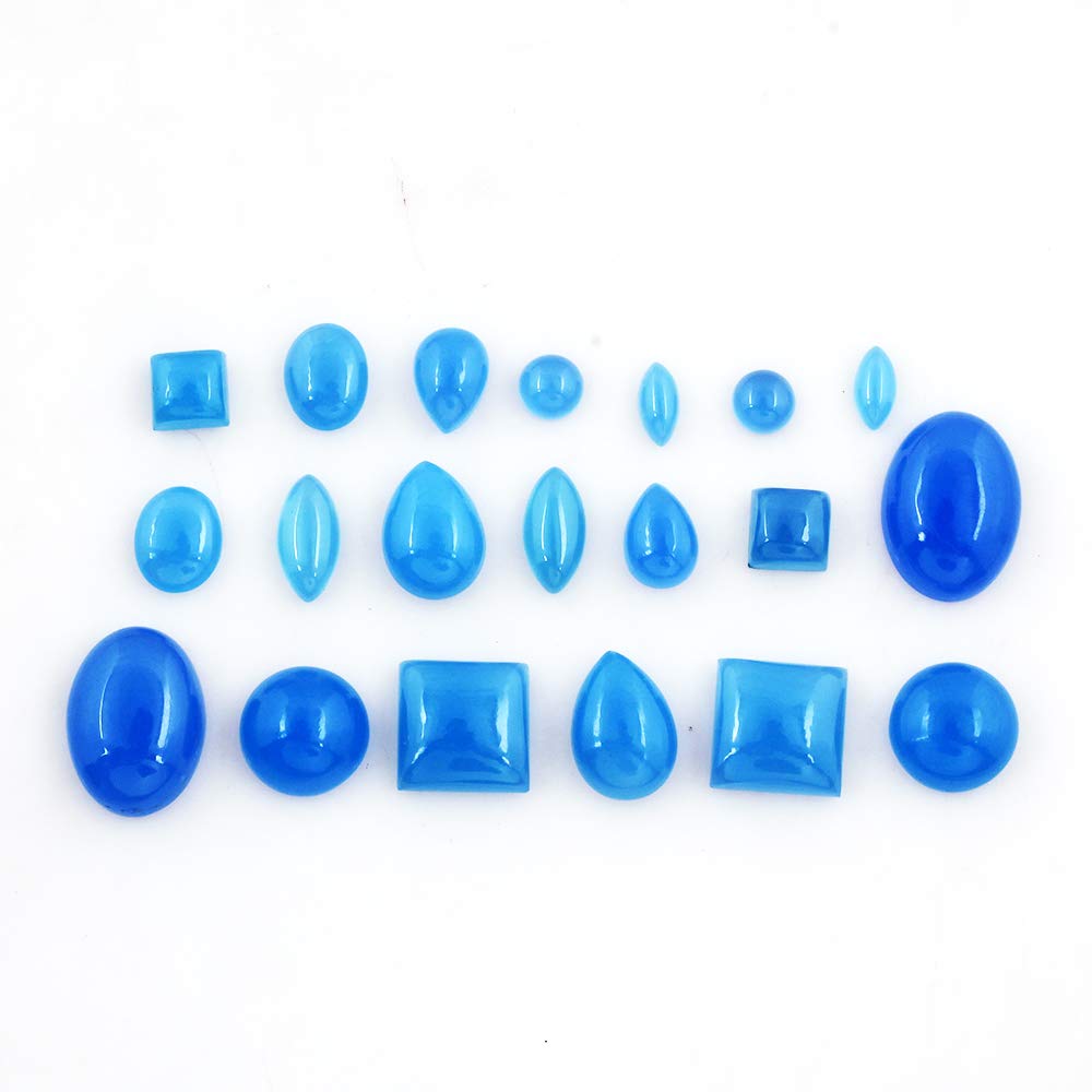 Natural Chalcedony 925 Silver Plated Dangle Earrings for Women - Round Shape Blue Color Gemstone March Birthstone Handmade Jewelry Earrings - Wedding Gift for Her