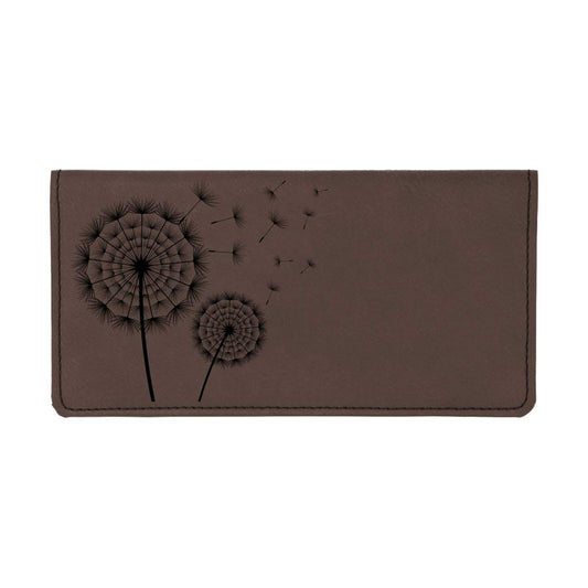 CAROUSELCHECKS Make A Wish Laser Engraved Leatherette Checkbook Cover