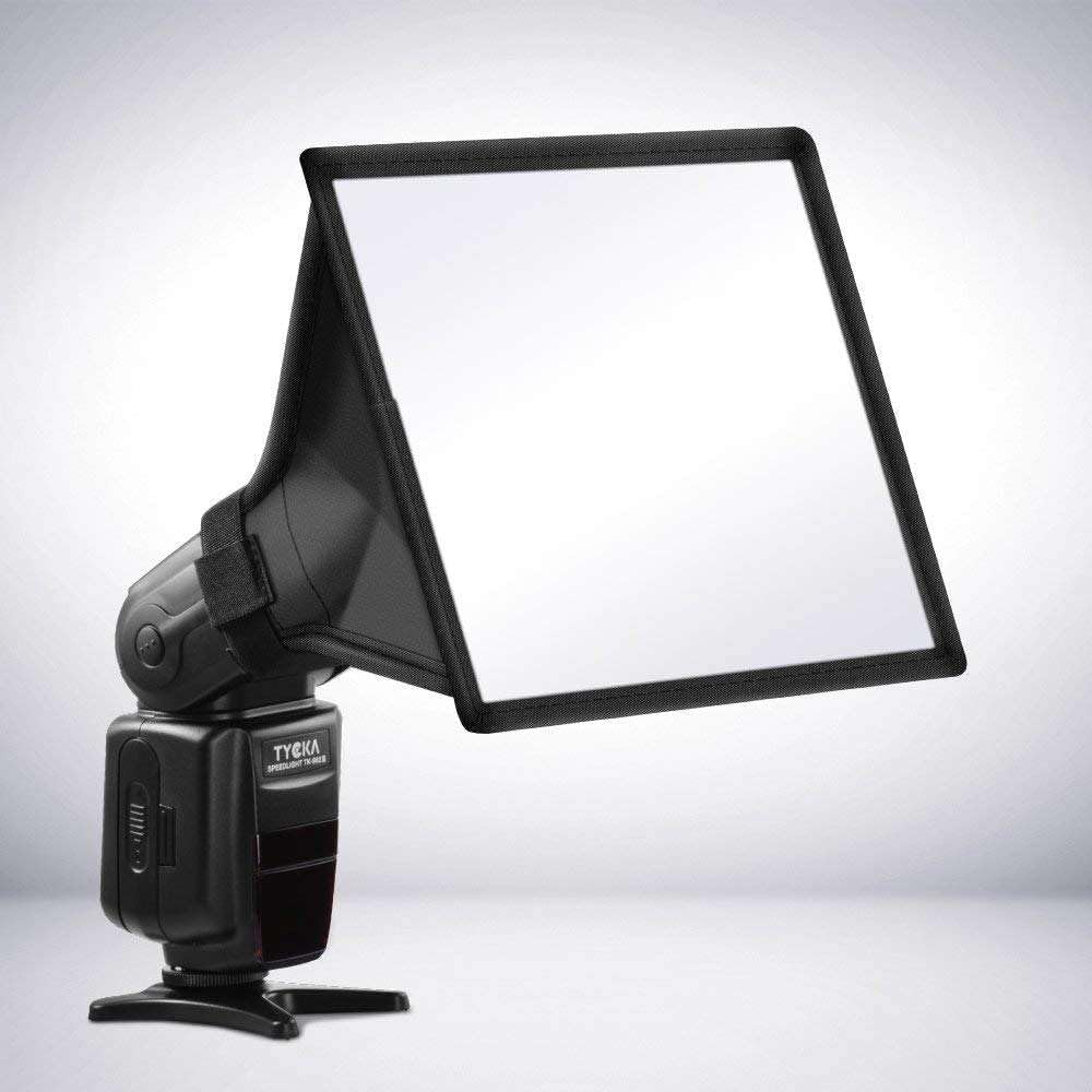 Reflex Camera 1923cm (7.59in) Universal Softbox Flash Diffuser for DSLR Camera Speedlite | Foldable Portable Light