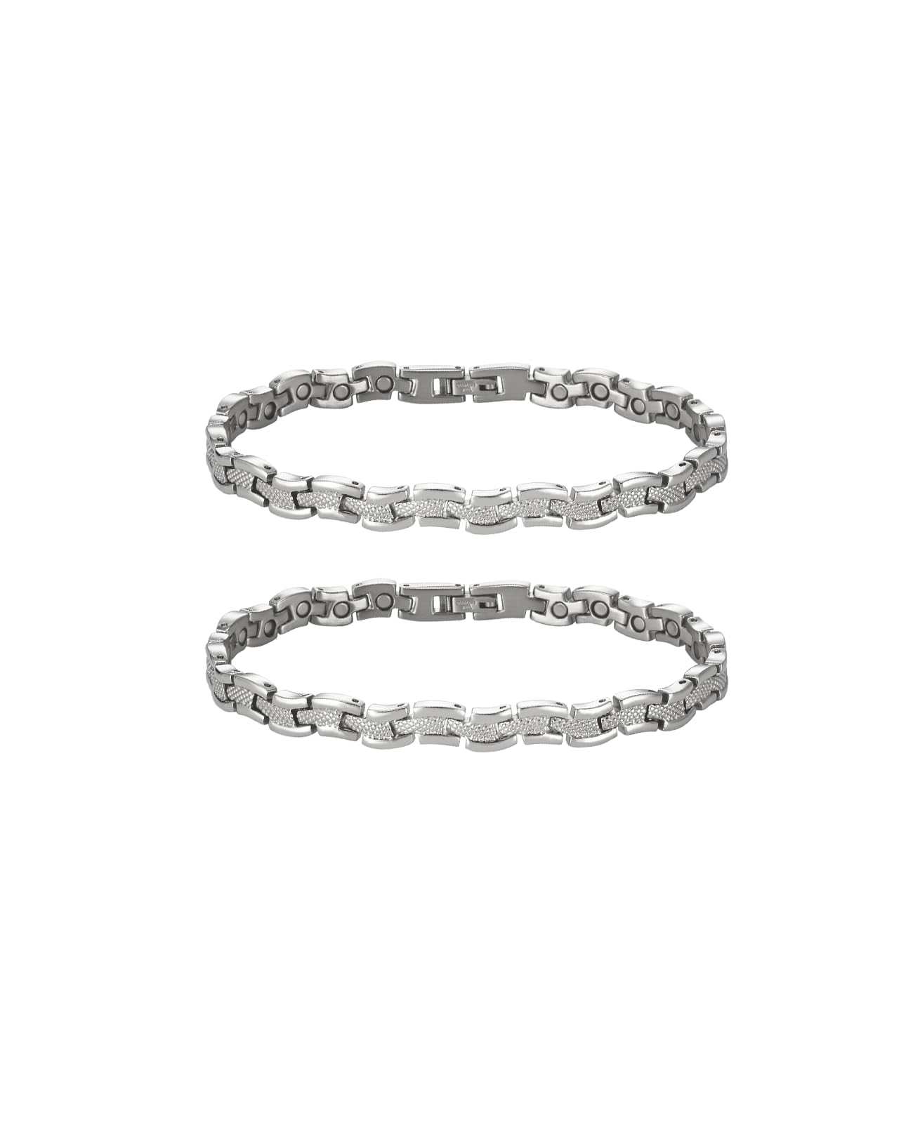 MagVIVACE Magnetic Anklet for Women, Stainless Steel Ankle Bracelet with 3500 Gauss Magnets, Jewelry Gifts (2)