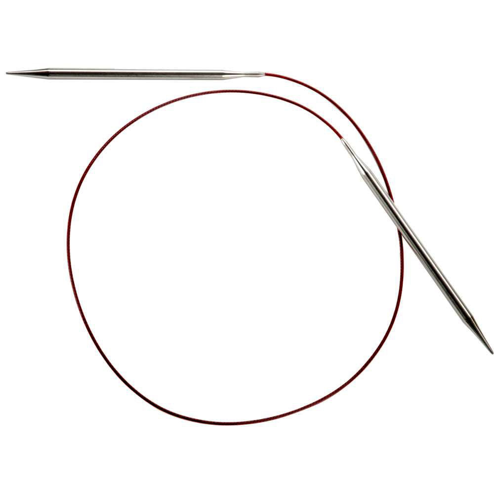 ChiaoGoo 7032-10.5 32-Inch Red Lace Stainless Steel Circular Knitting Needles, 10.5/6.5mm