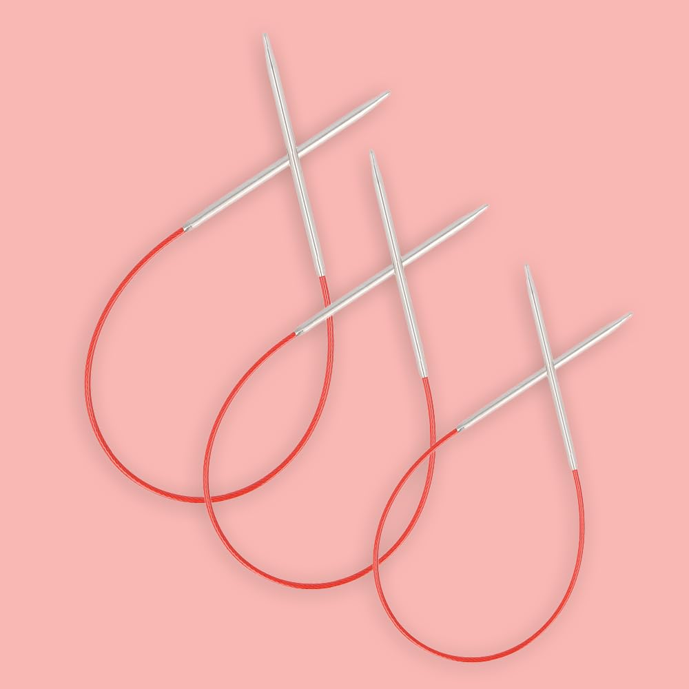 ChiaoGoo Red Circular Knitting Needles 9", Size 5/3.75mm