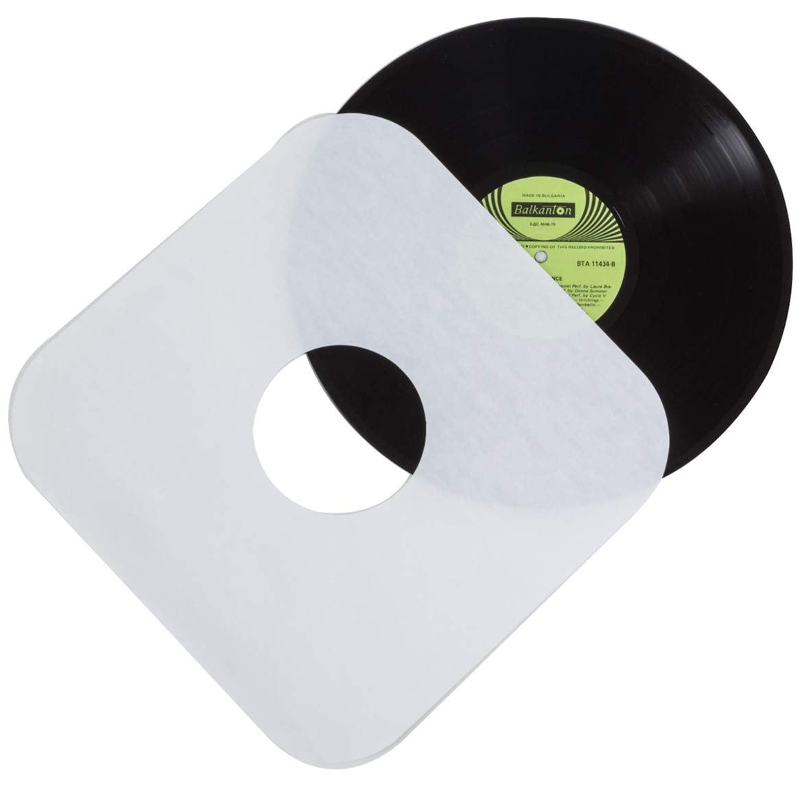 Vinyl Record Inner Paper Sleeves – Premium Archival Quality Covers for 12 Inch LP Albums – 50 Pack