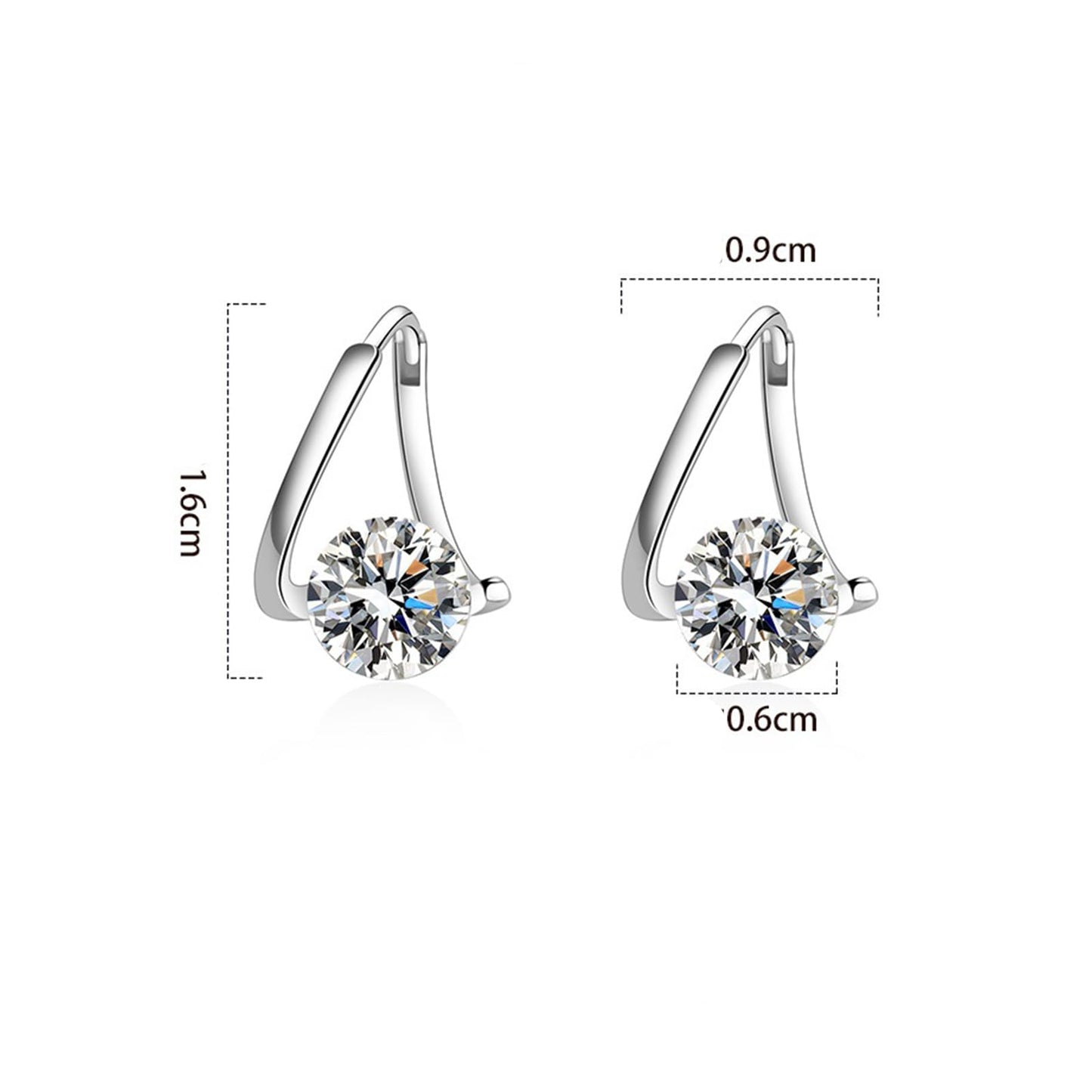 Lymphatic Earrings Halolux Lymphvity Germanium Earrings Gold and Silver Hoops Sparkle CZ Hoop Earrings for Women (gold+silver)