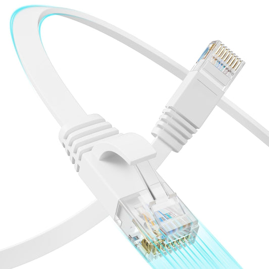 Mnlnbuao 6 100 10Gbps Cat6 6 Cat Flat Ethernet Cable FT, UTP High-Speed Ethernet Cable, Pure Copper Cat Cable, Long