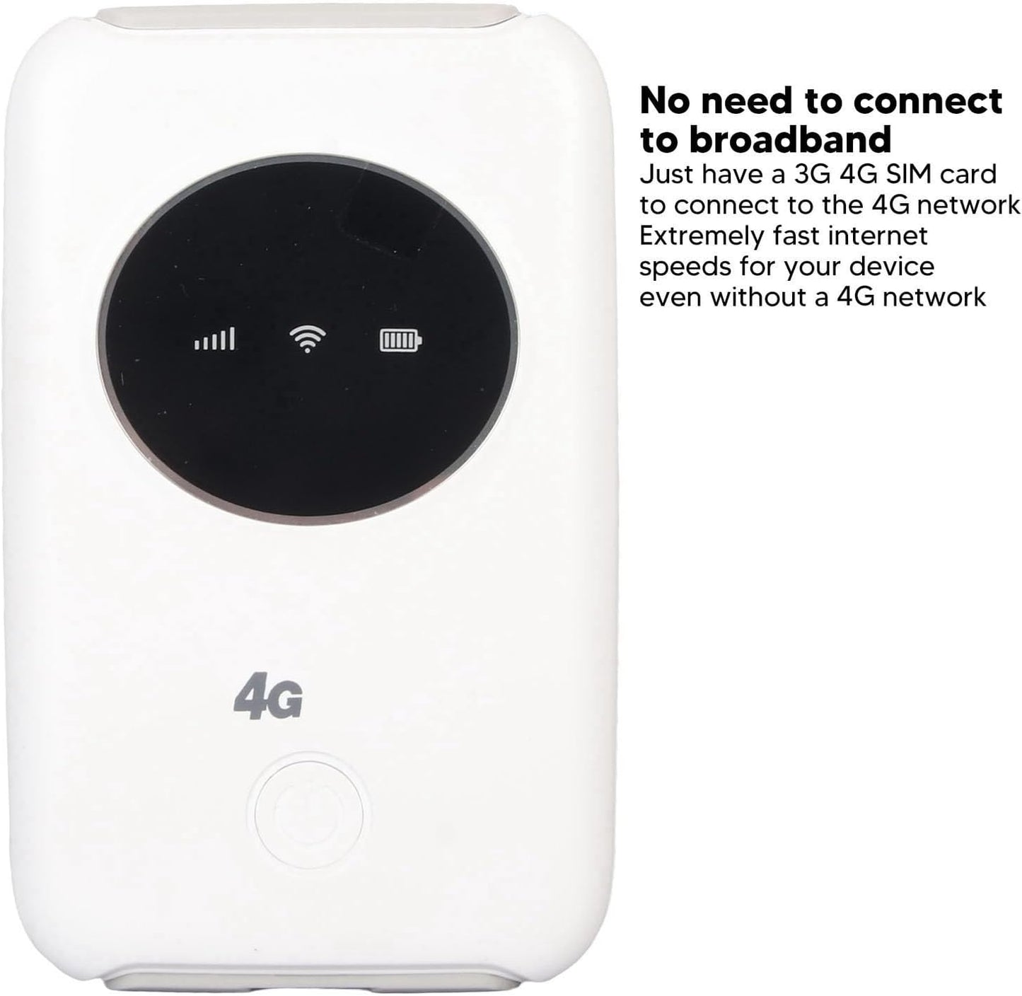 Yoidesu 5G 300Mbps 3200mAh 10 Unlocked SIM Card Slot Portable Router LTE USB Modem, Battery, Up to Devices, for Travel