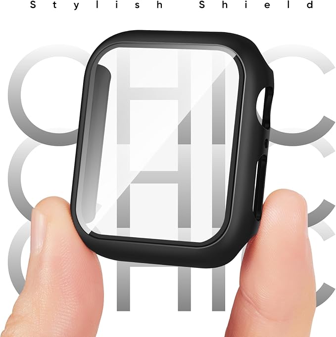 Compatible for Apple Watch Series 11 10 Band 46mm and Case with Screen Protector, Soft Silicone Sport Strap Bands and Protective Cover with Tempered Glass for iWatch Series 11 10