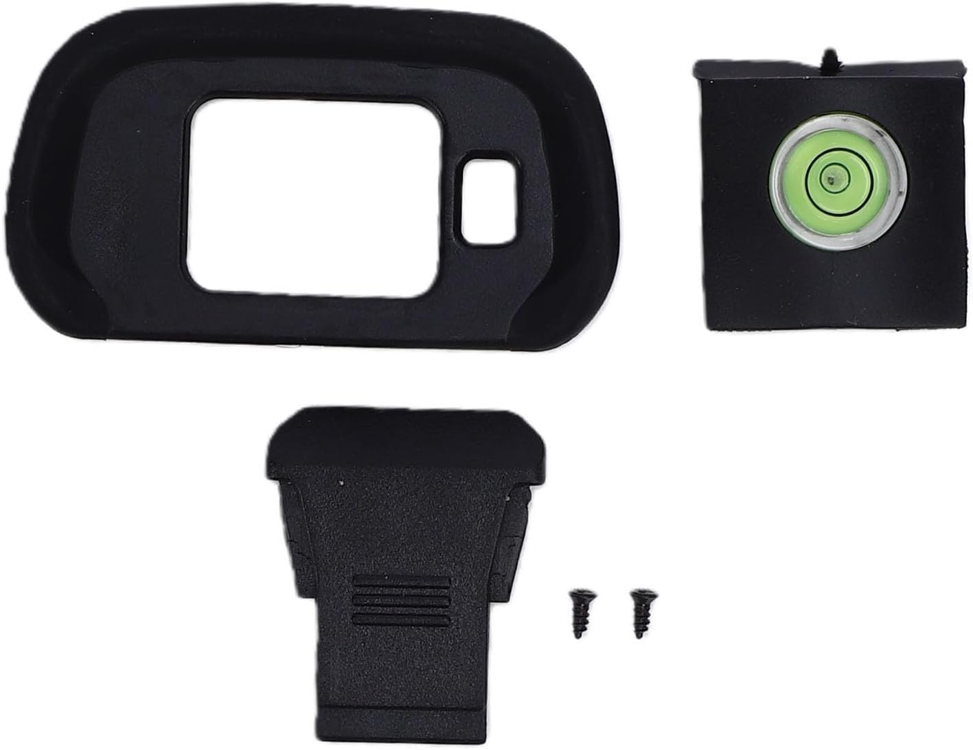 R7 Bewinner Viewfinder Eyecup & Hot Shoe Cover | Soft Silicone Kit with Bubble Level for Camera