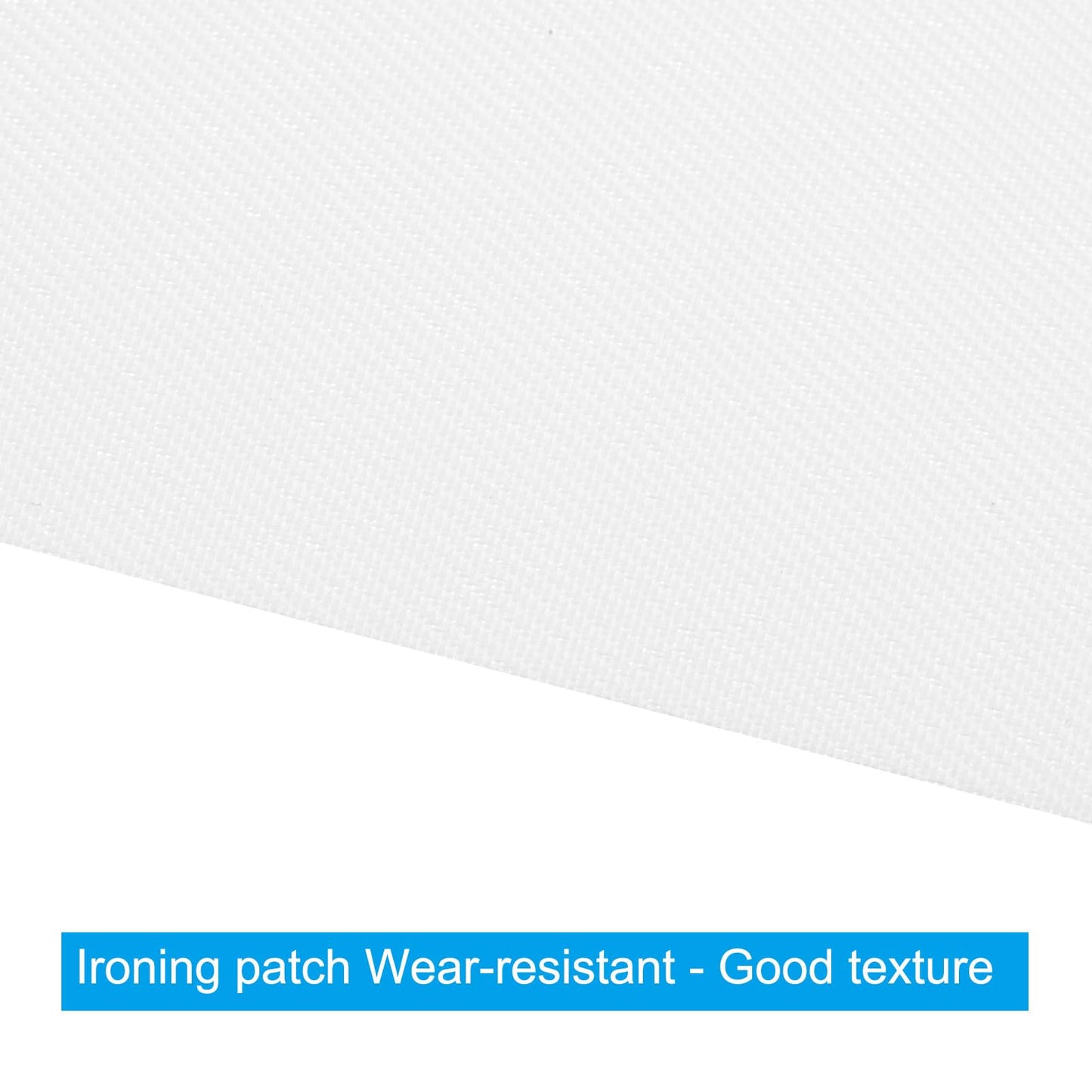 PATIKIL 20 x 3 Twill Fabric Patches, 4 Pcs Iron-on Patches Clothing Repair Patch Craft Embroidery Patches for Jacket Clothes Pants Bags Sewing Decor, White