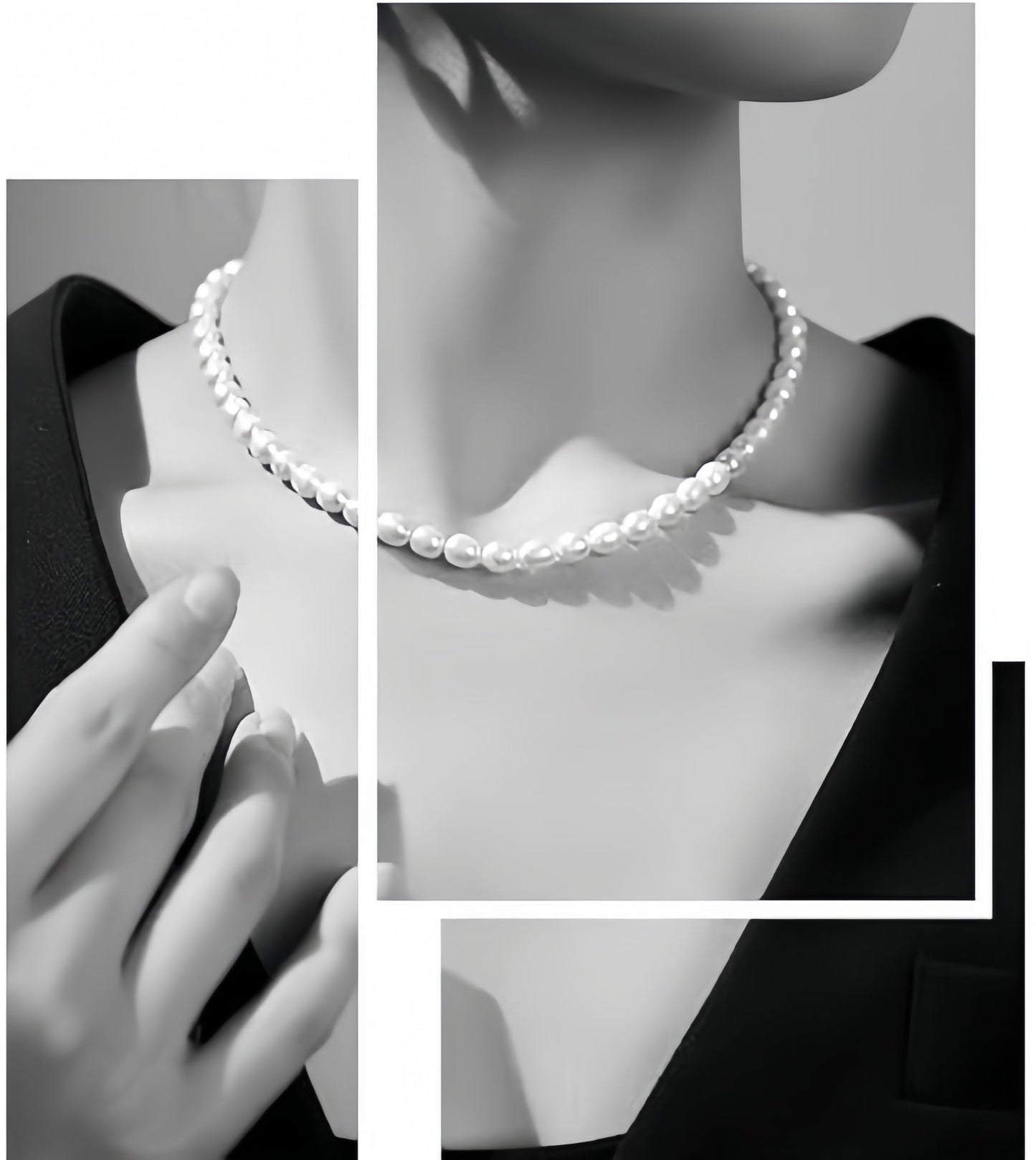 GACEMIU 8mm 9/36/45/108/135 Pcs Glass pearl Necklace Jewelry Necklace Jewelry Set for Women (36, Shell White)