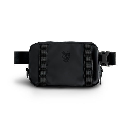 Gymreapers Travel Small Crossbody Bags for Men & Women with Hidden Pocket - Waterproof Crosssbody Fanny Pack for Men with Adjustable Shoulder Sling Belt for Traveling, Running & Hiking (Onyx)