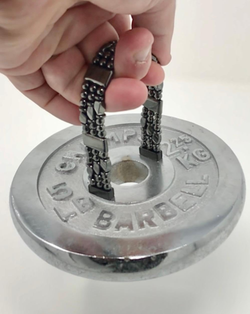 Tri-Power Magnetic Hematite Bracelet (8.75 Inches)