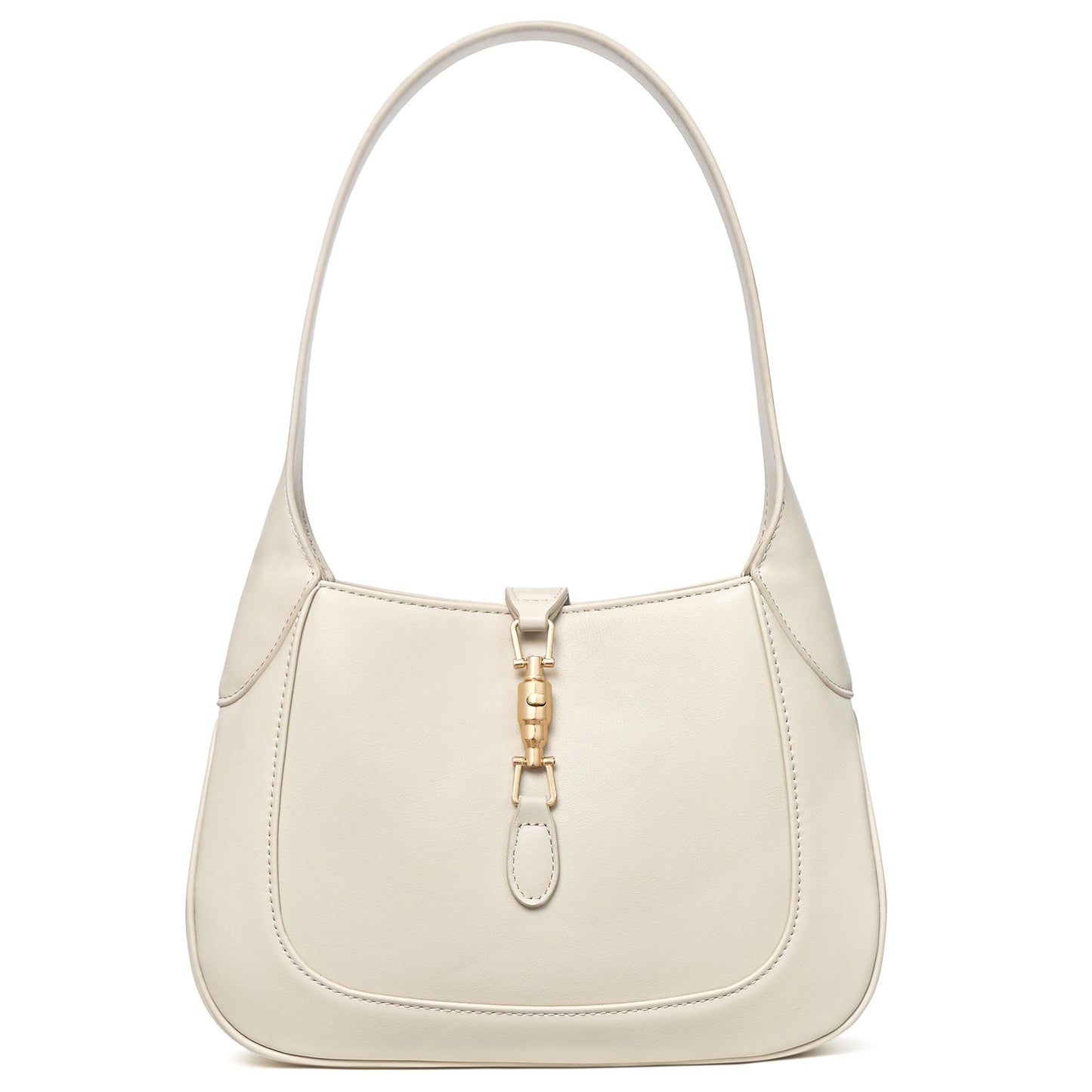 BOSTANTEN Shoulder Bag Lightweight Vegan Leather Purses for Women Designer Handbag Trendy Top-Handle Bag Beige