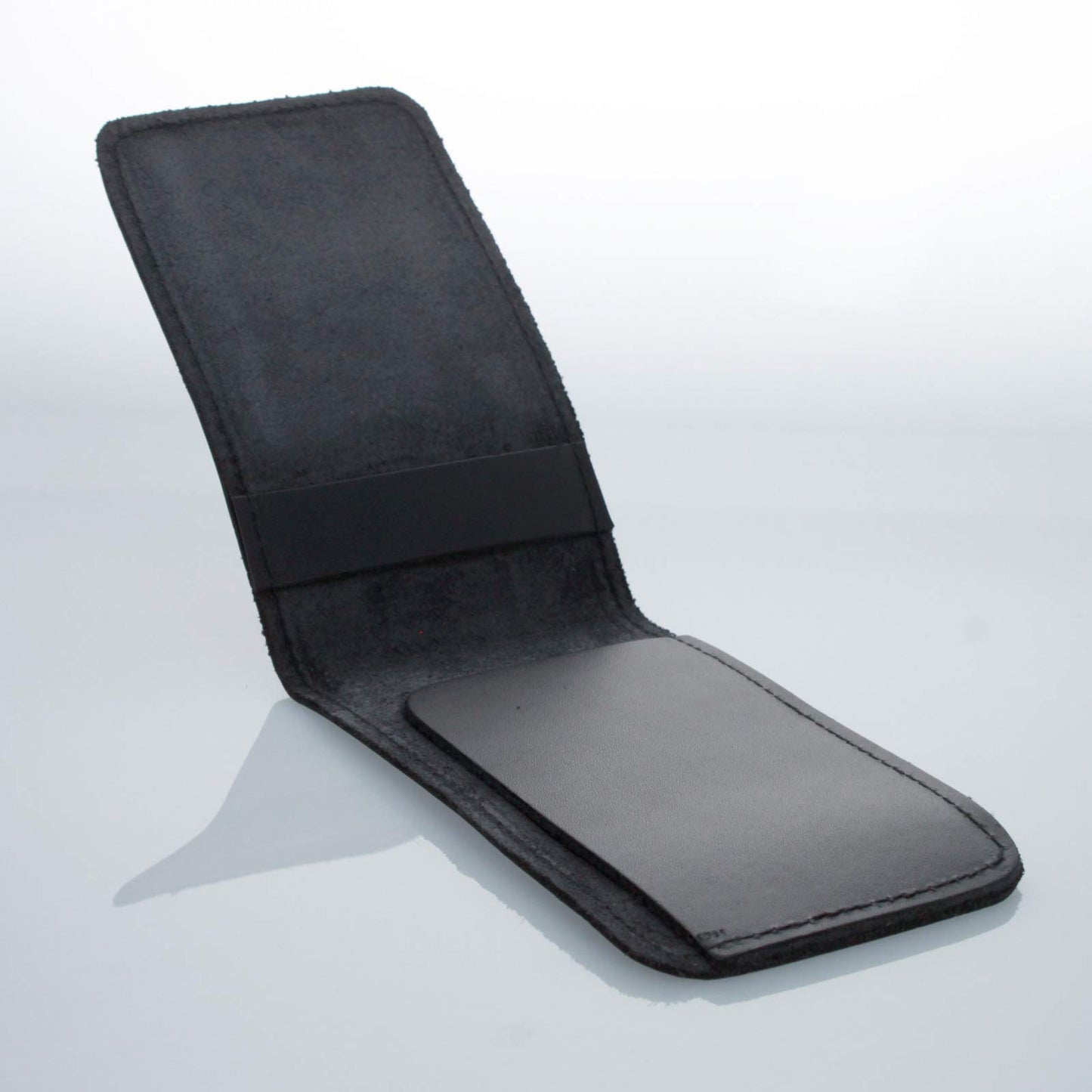 ASR Federal Minimalist 3x5" Leather Memo Pad Cover Notepad Holder Police Gear, Smooth Black