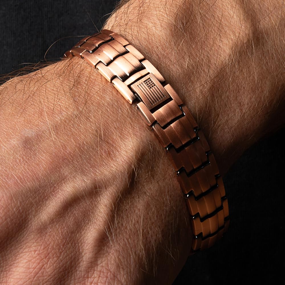 Hero Company Copper Magnetic Bracelet - ‘Vitalis’ Copper Bracelet with Magnets - Helps Pair Veterans With A Service Dog Or Shelter Dog
