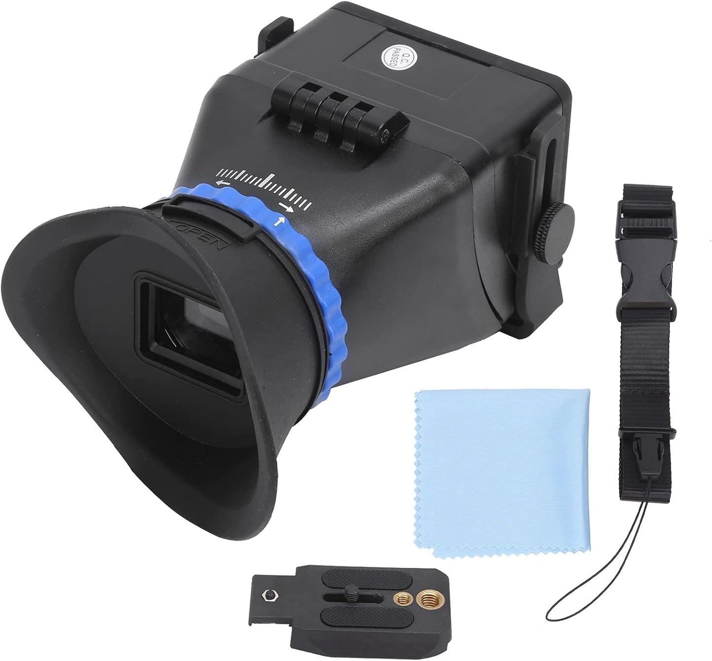 Keenso 3X 3in/3.2in Viewfinder with Magnifier for Camera Camcorder Screen, Excellent Clear View for Video, Adjustable