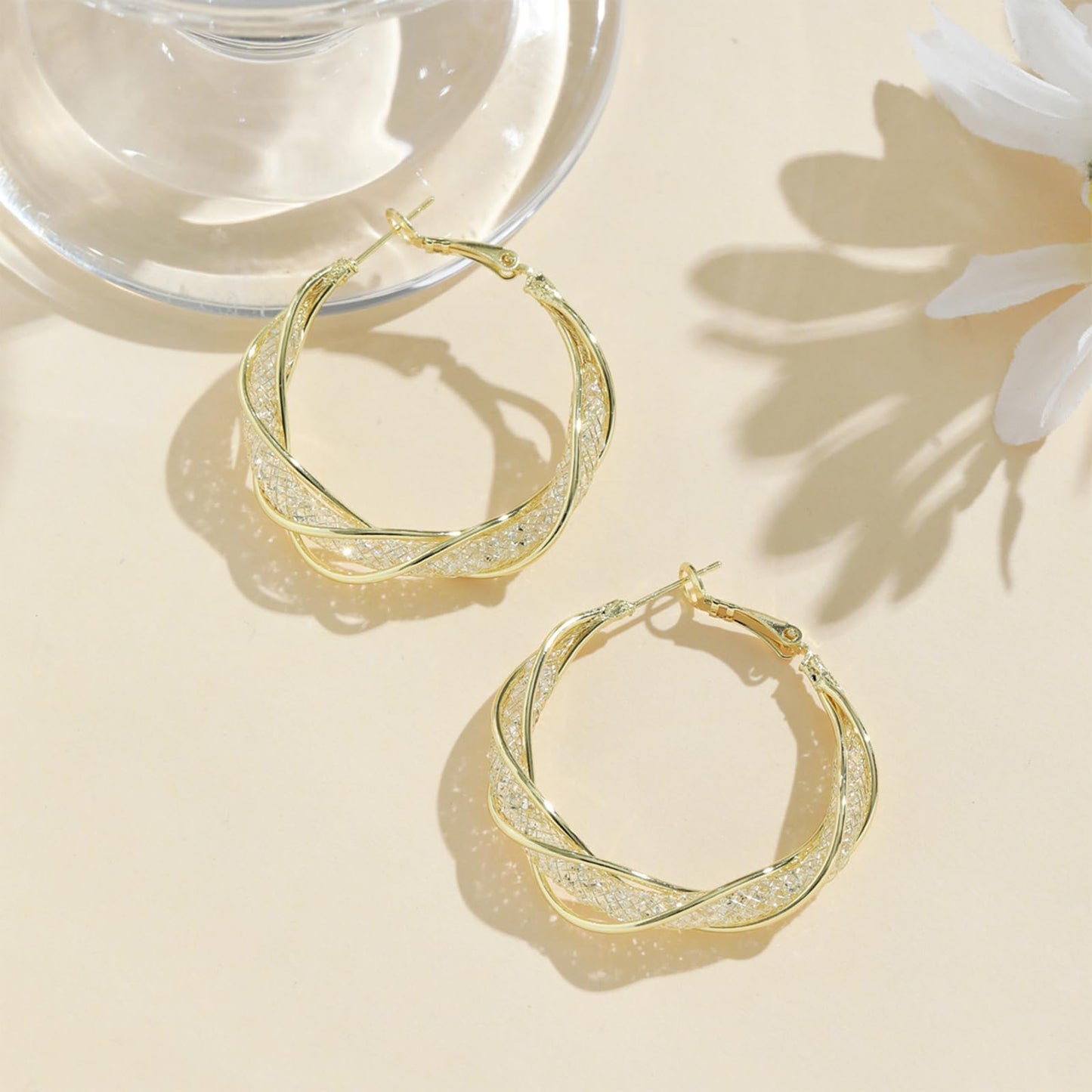 Lymphatic Earrings for Women Silver Zircon Hoop Huggie Earrings Dainty Fashion Jewelry Gifts