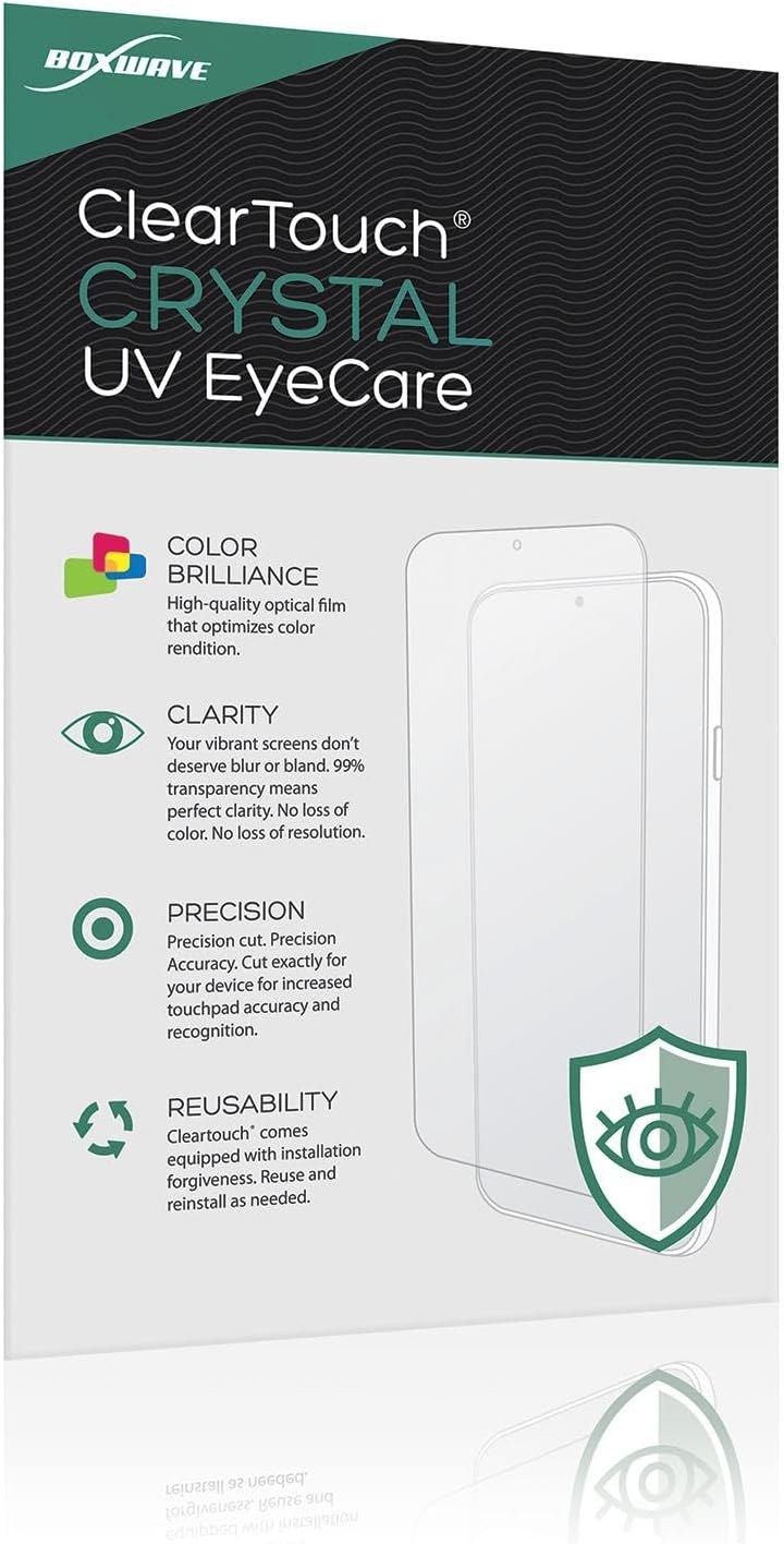 BoxWave TIMMKOO Q5 MP3 (2-Pack), Screen Protector Compatible with WiFi Player - ClearTouch Crystal Anti-UV EyeCare