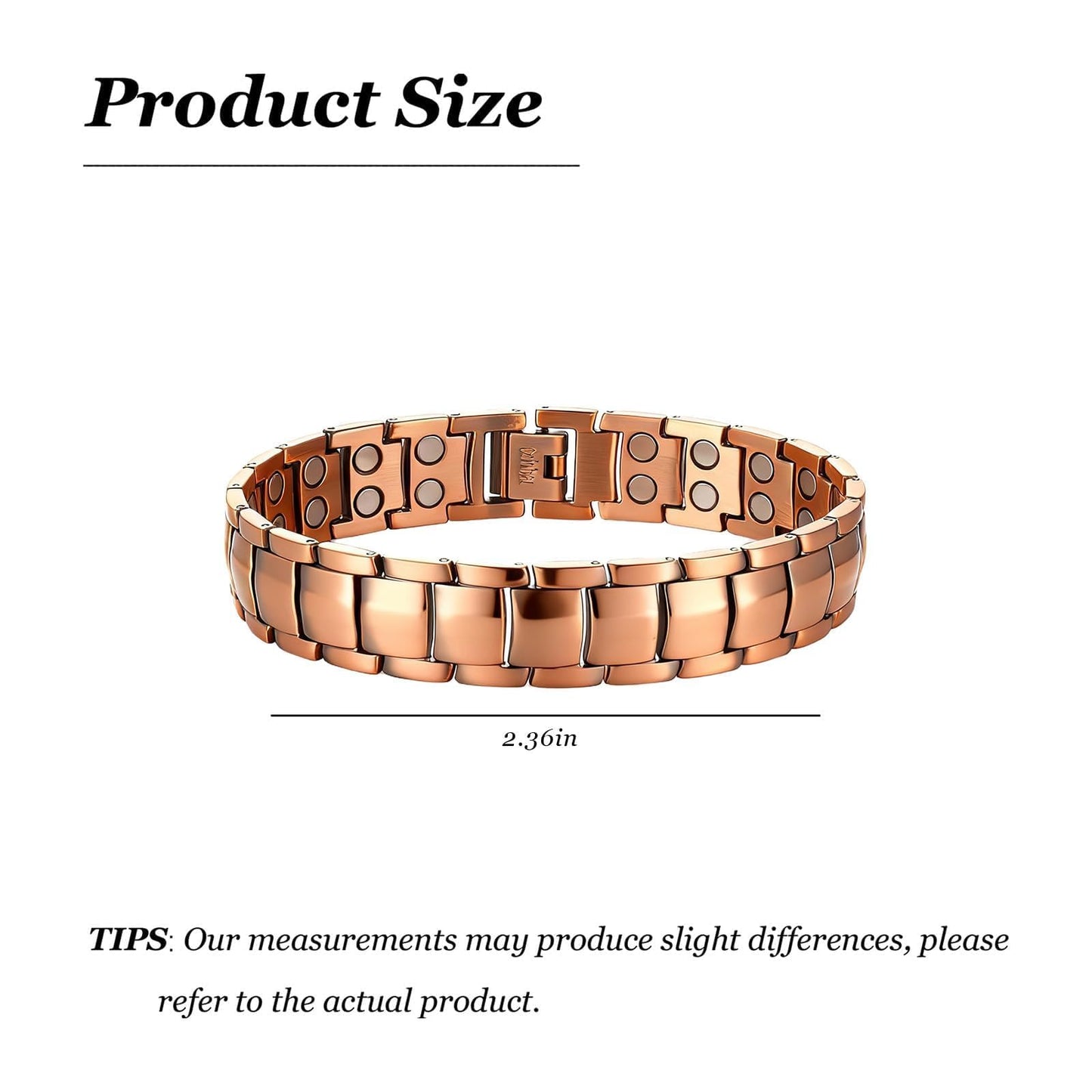 YANCHUN Copper Bracelet for Men Women Cuff Bangle Bracelet Birthday Jewelry Gifts for Boyfriend Husband