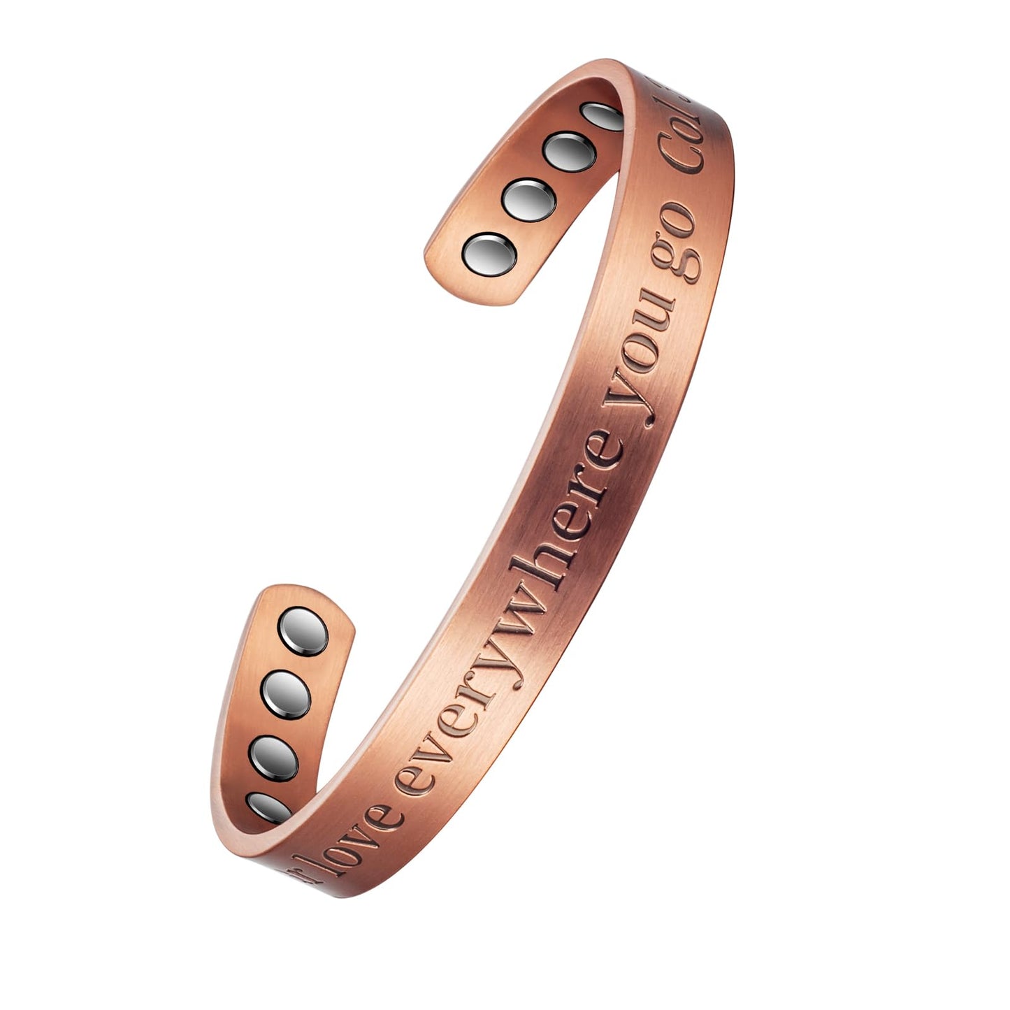 EnerMagiX Copper Magnetic Bracelet for Women, 99% Pure Copper Adjustable Bracelet, Fashsion Jewelry Presents (0946Q9)