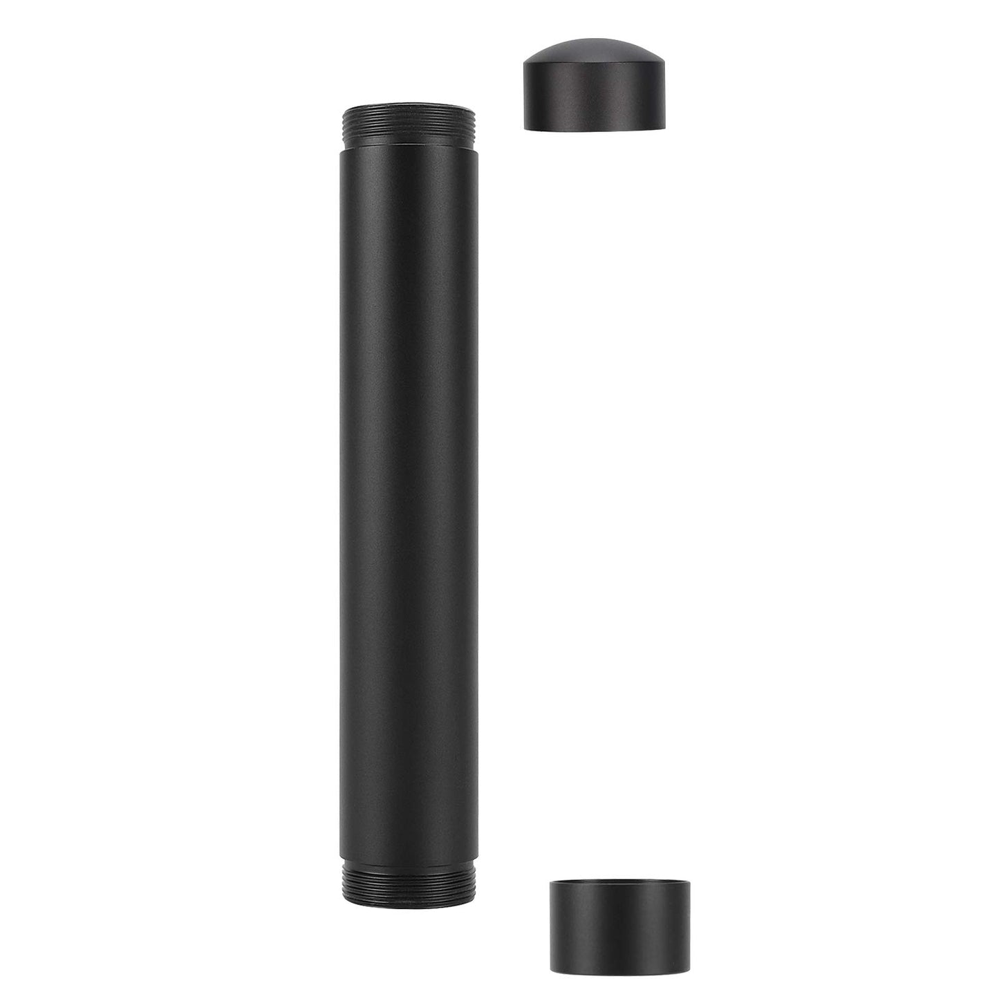Fortune Nexus Air Tight Smell Proof Metal Cigar Case Tube with Built in Humidifier (Black)
