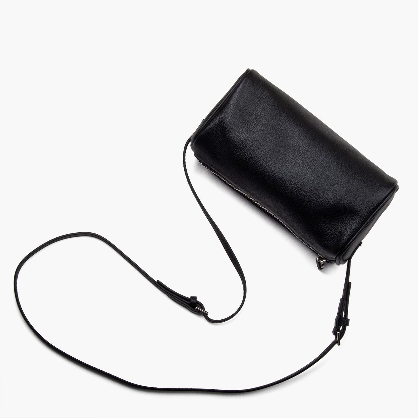 DONNAIN Premium Full-Grained Leather Crossbody Purses for Women, Hobo Bags for Women Crossbody with Adjustable Strap (Black, Small)